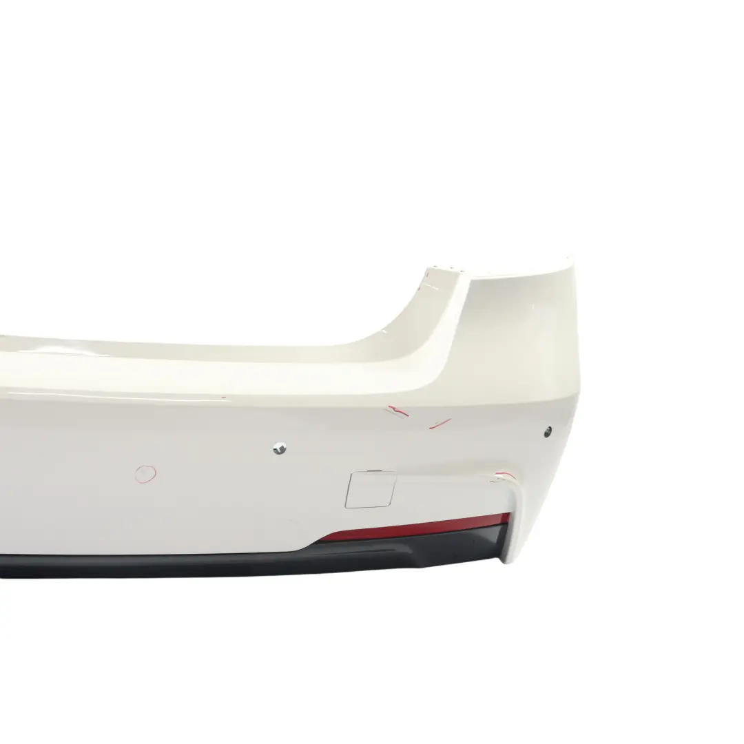 BMW F30 M Sport Rear Bumper Trim Panel PDC Alpinweiss 3 Alpine White - 300 - SKU 8056497-AW - Part number 8056497