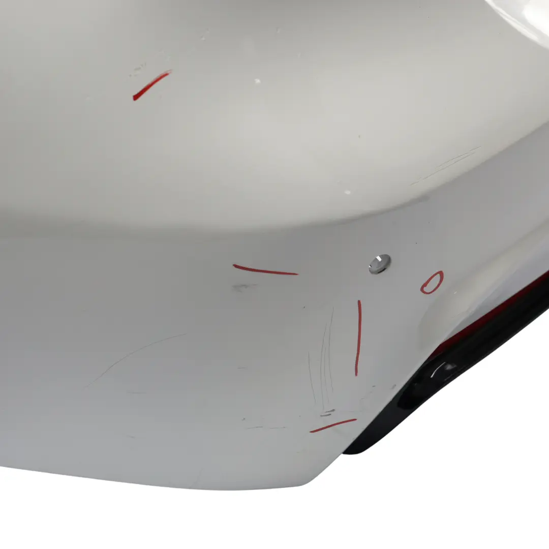 BMW F30 Rear Bumper M Sport Trim Panel PDC Alpinweiss Alpine White - 300 - SKU 8056498-AW - Part number 8056498