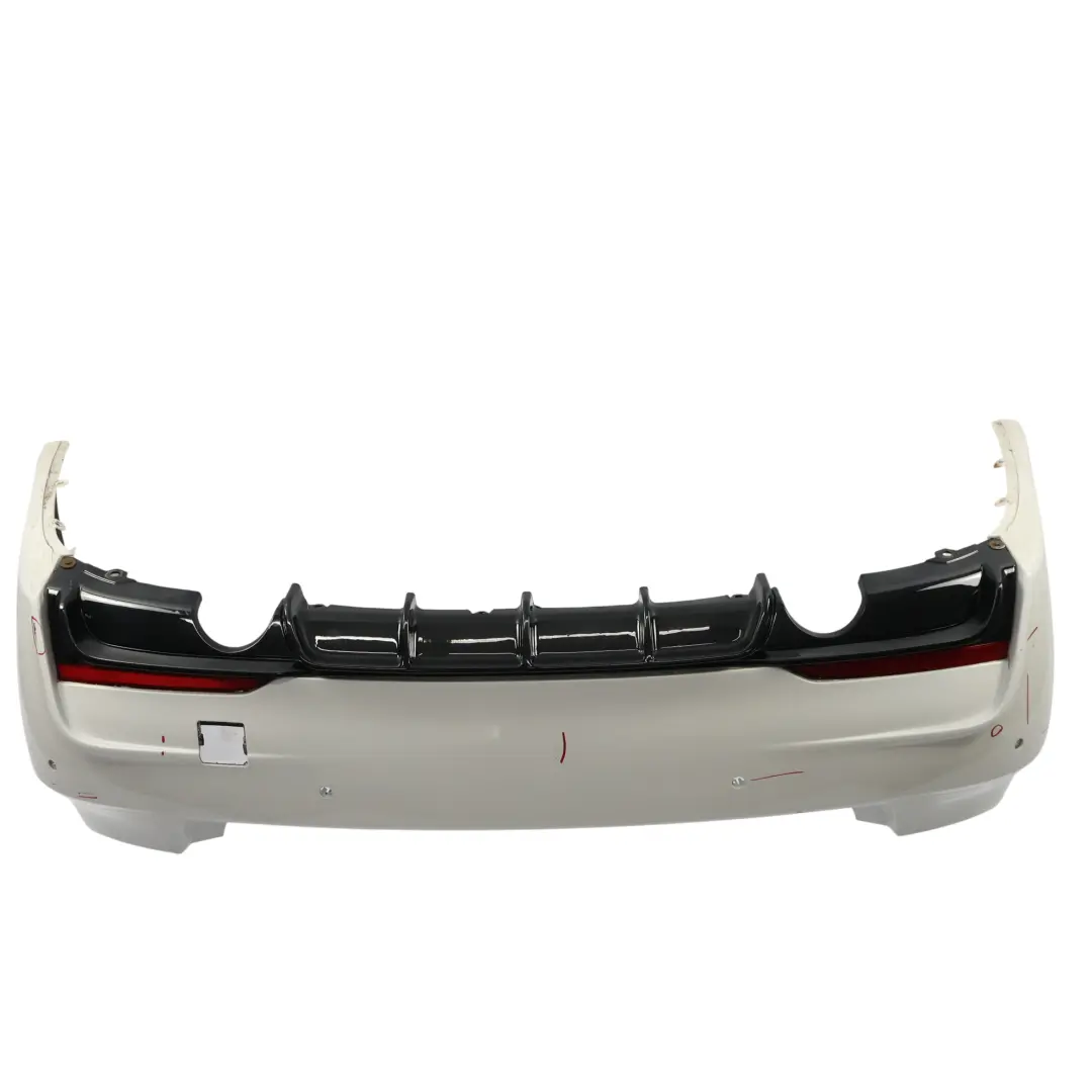 BMW F30 Rear Bumper M Sport Trim Panel PDC Alpinweiss Alpine White - 300 - SKU 8056498-AW - Part number 8056498