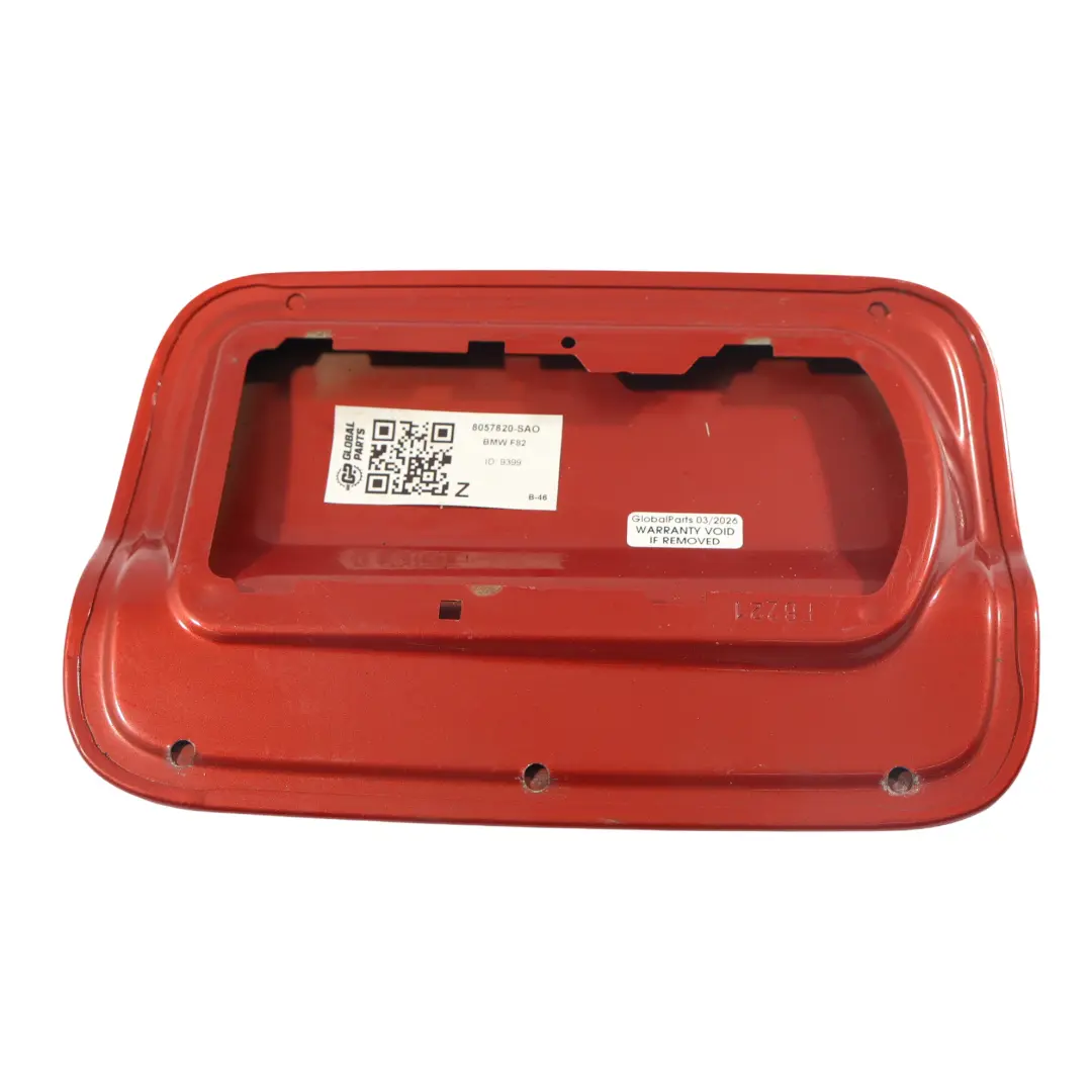 Coperchio Sportello Carburante Arancione Sakhir B50 per BMW M4 F82 con numero di parte 8057820 BMW M4 F82 Coperchio Sportello Carburante Arancione Sakhir B50 - SKU 8057820-SAO - Numero di parte 8057820