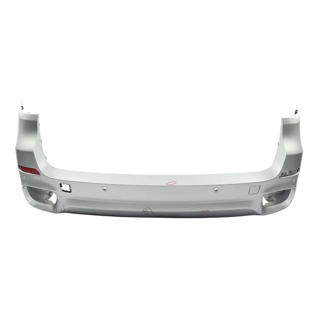 BMW X5 F15 Rear Bumper M Sport Trim Panel PDC Glacier Silver Metallic - A83 - SKU 8058060-GSB - Part number 8058060