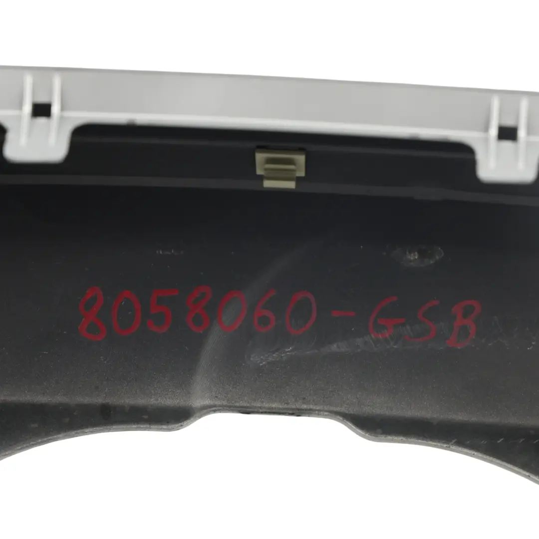 Bumper M Sport Trim Panel PDC Glacier Silver Metallic - A83 to BMW X5 F15 Rear with Part number 8058060 BMW X5 F15 Rear Bumper M Sport Trim Panel PDC Glacier Silver Metallic - A83 - SKU 8058060-GSB - Part number 8058060