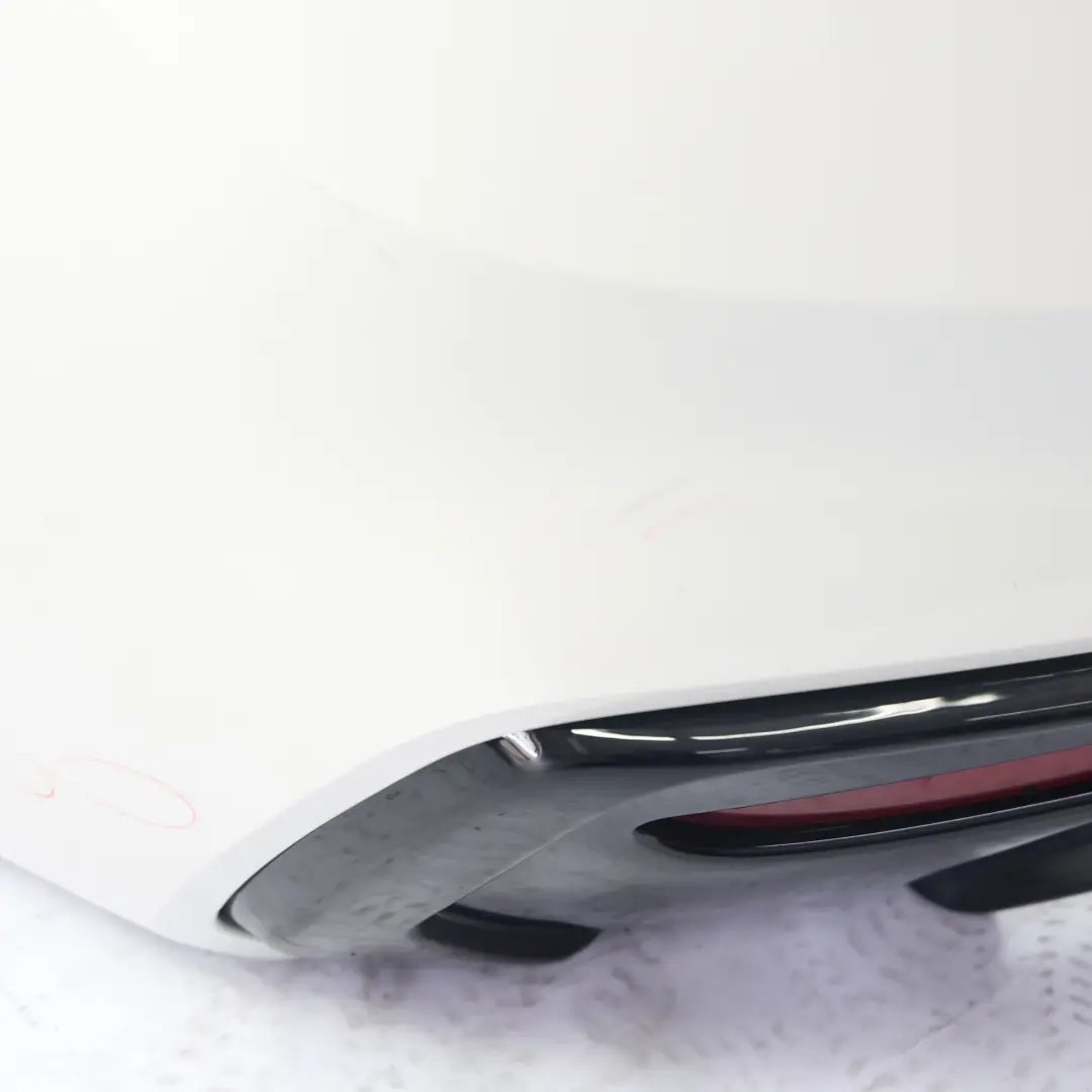 Bumper M Sport Trim Panel M135i M140i Alpinweiss 3 - 300 to BMW F20 F21 LCI Rear with Part number 8064151 BMW F20 F21 LCI Rear Bumper M Sport Trim Panel M135i M140i Alpinweiss 3 - 300 - SKU 8064151-AW - Part number 8064151