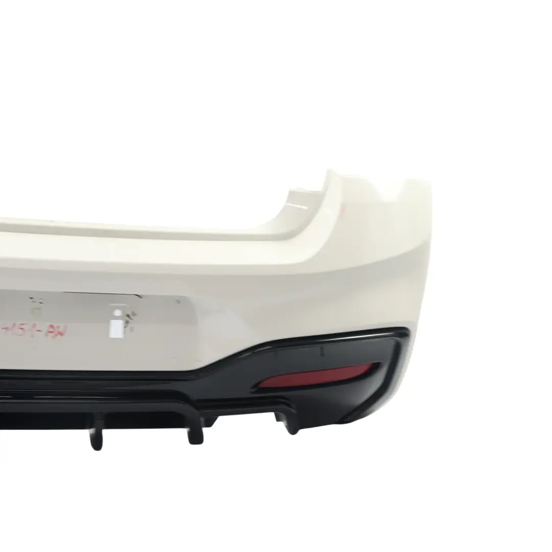 Bumper M Sport Trim Panel M135i M140i Alpinweiss 3 - 300 to BMW F20 F21 LCI Rear with Part number 8064151 BMW F20 F21 LCI Rear Bumper M Sport Trim Panel M135i M140i Alpinweiss 3 - 300 - SKU 8064151-AW - Part number 8064151