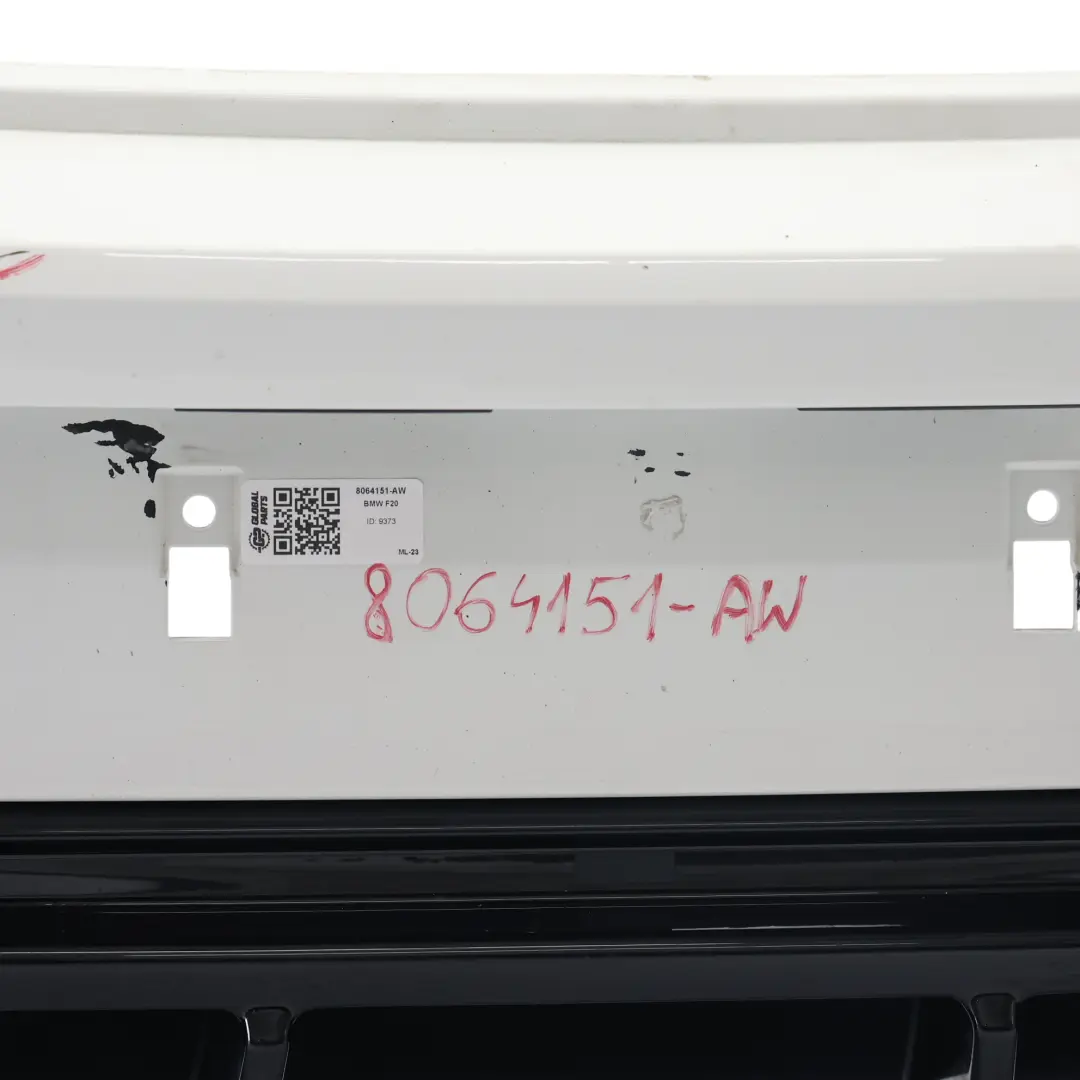 BMW F20 F21 LCI M Sport Rear Bumper Trim Panel Alpine White - SKU 8064151-AW - Part number 8064151