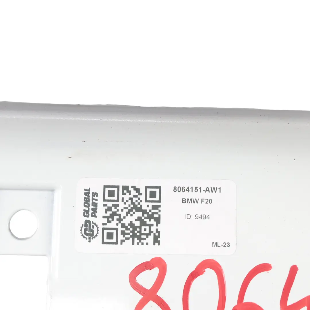 BMW Série 1 F20 F21 LCI 1 M Sport Pare-chocs arrière blanc alpin - 300 - SKU 8064151-AW1 - Numéro de pièce 8064151