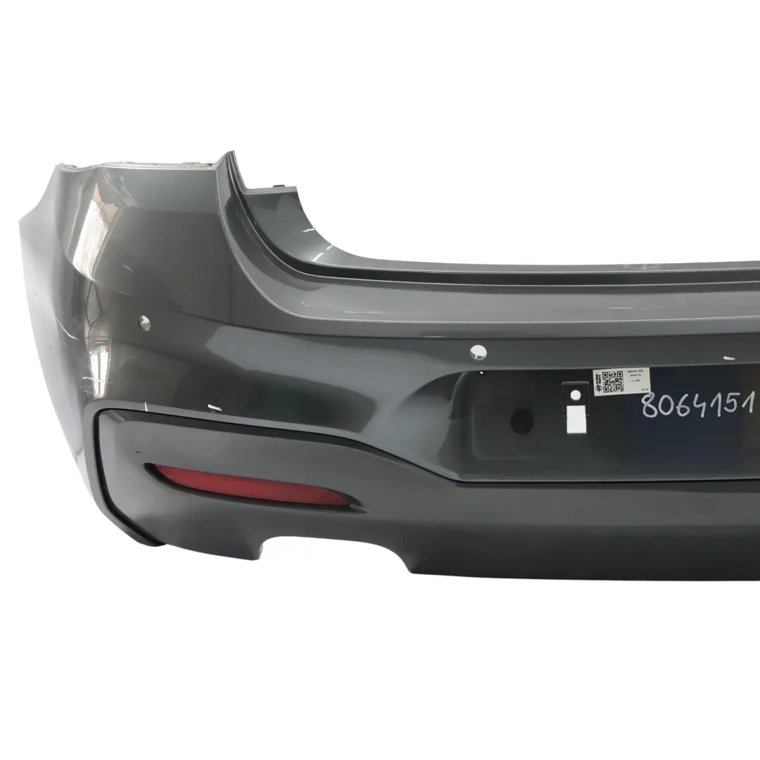 Bumper M Sport Trim Panel Mineral Grau Metallic - B39 to BMW F20 F21 LCI Rear with Part number 8064151 BMW F20 F21 LCI Rear Bumper M Sport Trim Panel Mineral Grau Metallic - B39 - SKU 8064151-MG - Part number 8064151