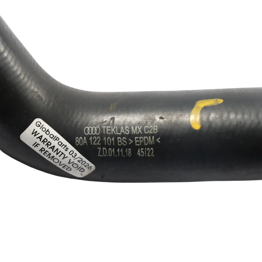 Tuyau Conduite Liquide Refroidissement Diesel 2.0 pour Audi Q5 FY à propos du numéro de pièce 80A122101BS Audi Q5 FY Tuyau Conduite Liquide Refroidissement Diesel 2.0 - SKU 80A122101BS - Numéro de pièce 80A122101BS