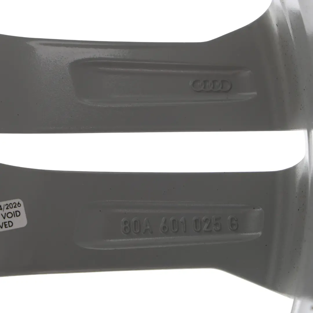 Audi Q5 FY S Line Silver Wheel Alloy Rim 19" 8J ET:39 Double Spoke - SKU 80A601025G-2 - Part number 80A601025G