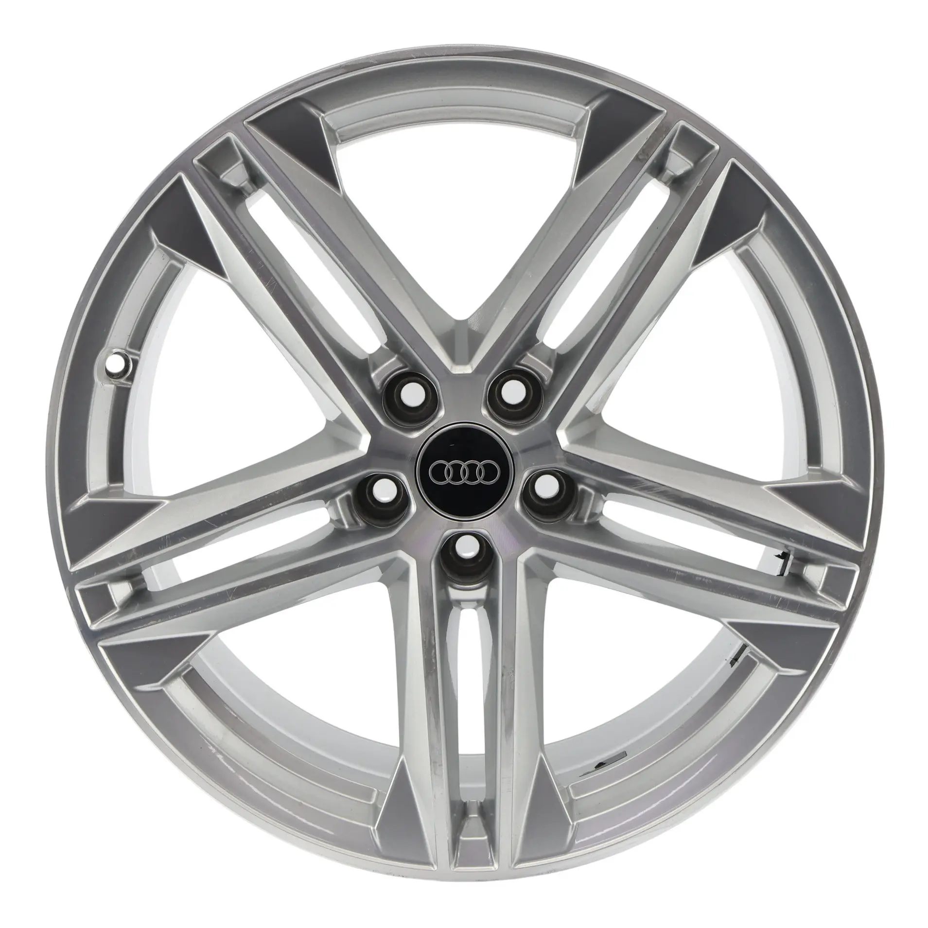 Audi Q5 FY S Line Silver Wheel Alloy Rim 19" 8J ET:39 Double Spoke 80A601025G