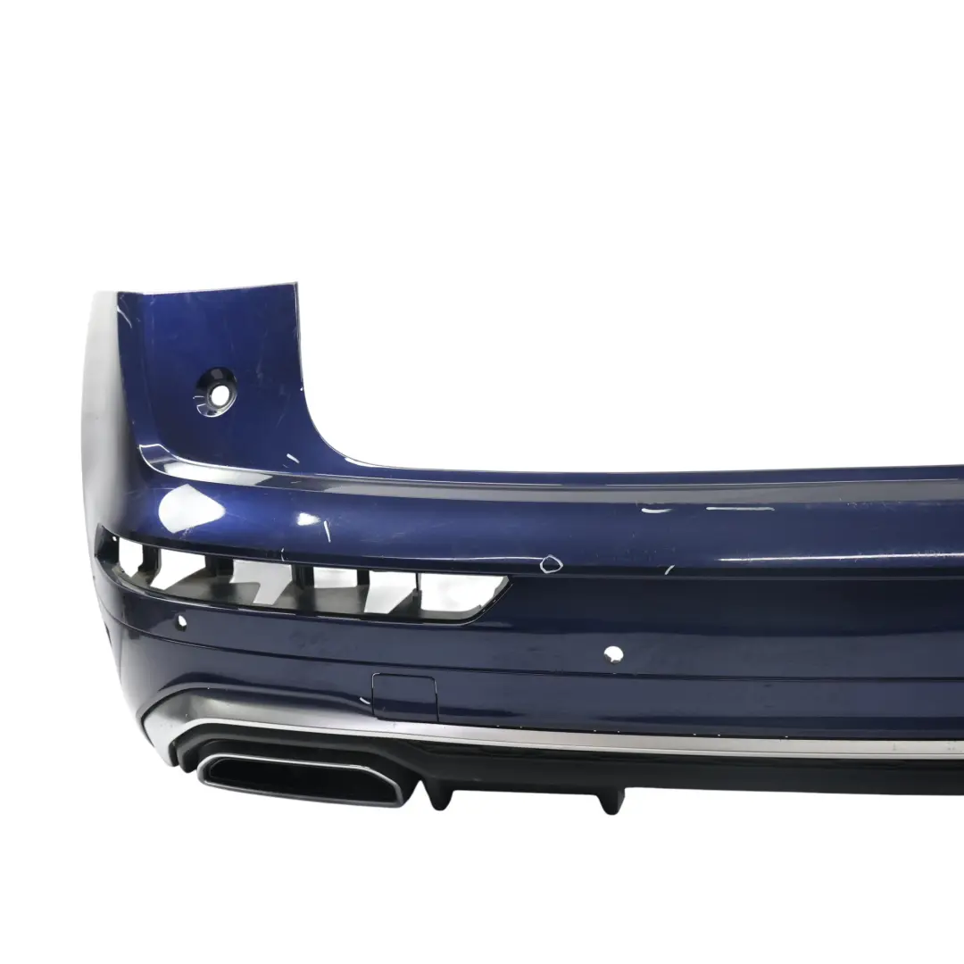 Bumper Trim Panel Covering Navarra Blue Metallic - X5H to Audi SQ5 FY Rear with Part number 80A807067G Audi SQ5 FY Rear Bumper Trim Panel Covering Navarra Blue Metallic - X5H - SKU 80A807067G-NAB - Part number 80A807067G