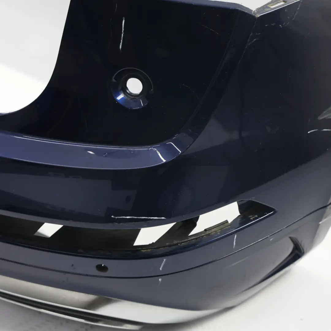 Bumper Trim Panel Covering Navarra Blue Metallic - X5H to Audi SQ5 FY Rear with Part number 80A807067G Audi SQ5 FY Rear Bumper Trim Panel Covering Navarra Blue Metallic - X5H - SKU 80A807067G-NAB - Part number 80A807067G