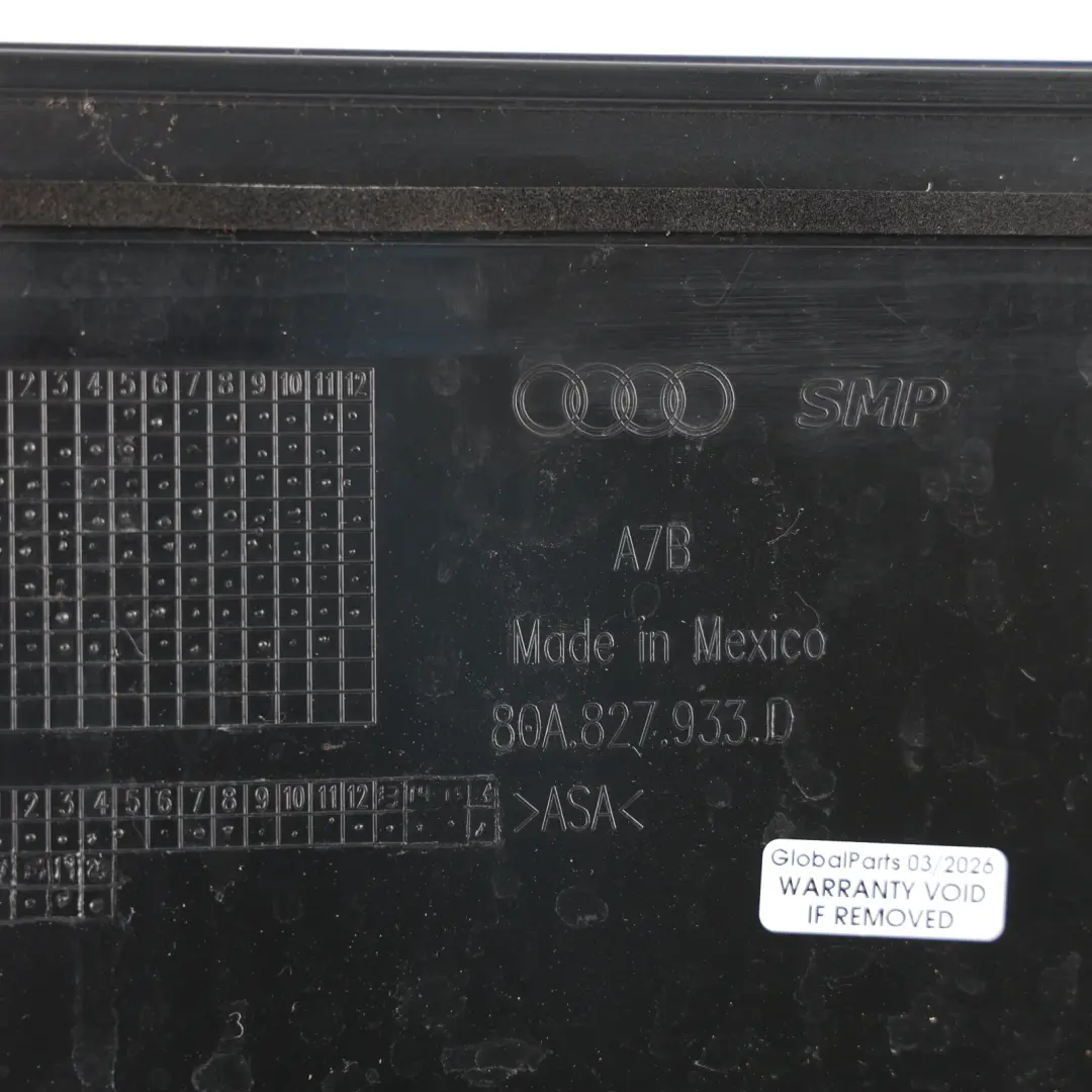 Boot Tailgate Trunk Lid Rear Spoiler Panel Navarra Blue - X5H to Audi Q5 FY with Part number 80A827933F Audi Q5 FY Boot Tailgate Trunk Lid Rear Spoiler Panel Navarra Blue - X5H - SKU 80A827933F-NAB - Part number 80A827933F