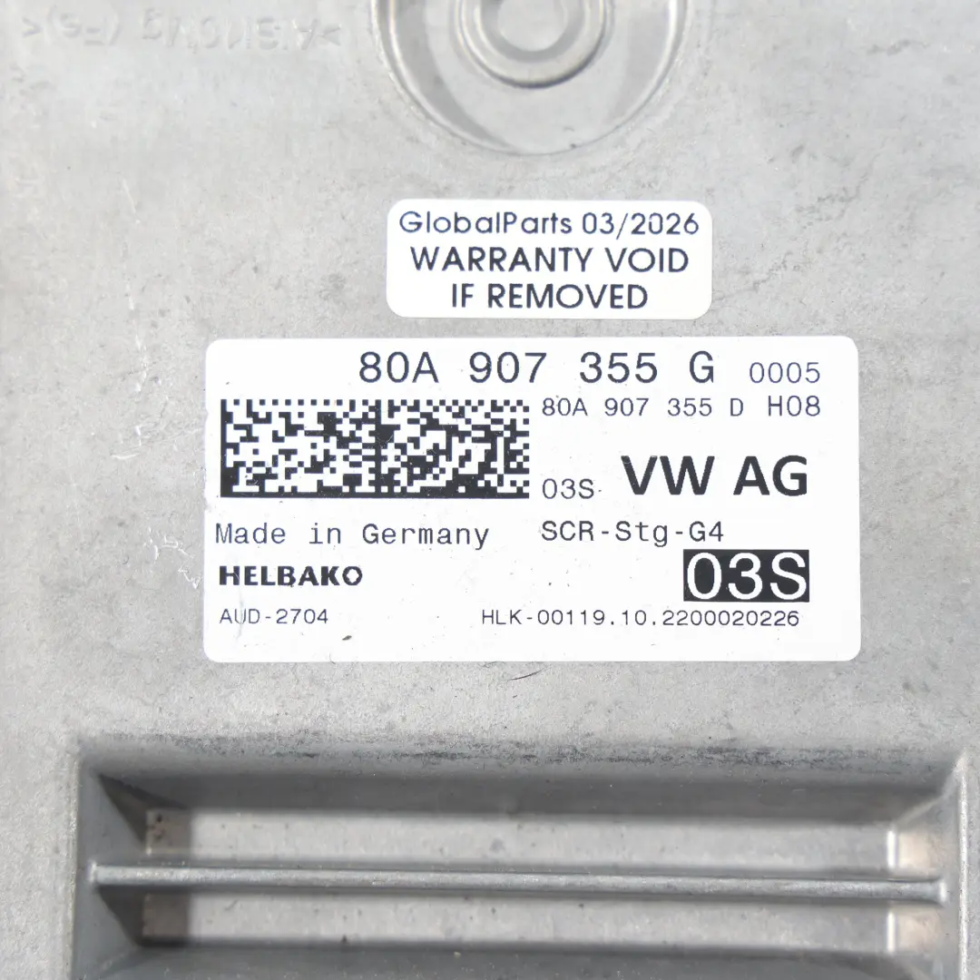 Audi Q5 FY Modulo Controllo AdBlue ECU 2.0 Diesel - SKU 80A907355G - Numero di parte 80A907355G