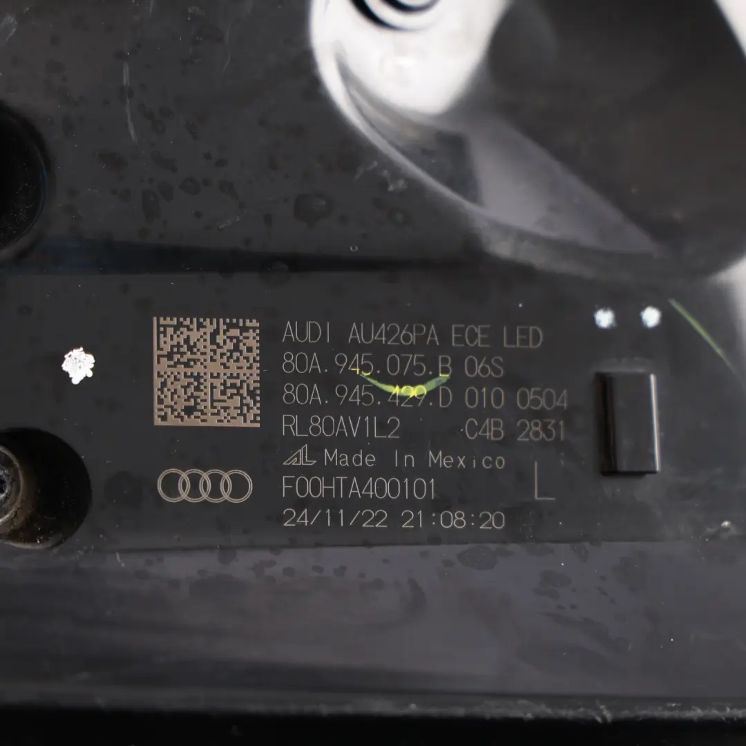 Audi Q5 FY Rear Tail Light Lamp LED Left N/S - SKU 80A945075B - Part number 80A945075B