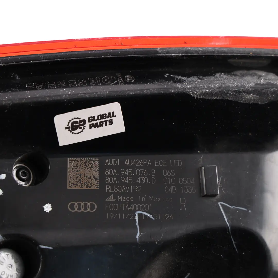 Audi Q5 FY Rear Tail Light Lamp LED Right O/S - SKU 80A945076B - Part number 80A945076B