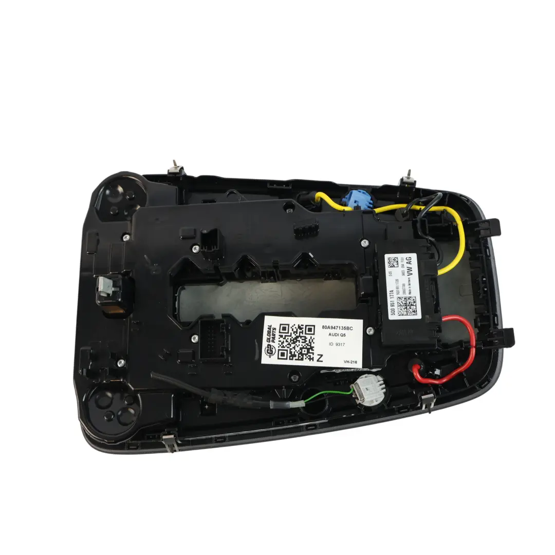 Audi Q5 FY Plafonnier Éclairage Lecture Intérieur Toit Noir - SKU 80A947135BC - Numéro de pièce 80A947135BC