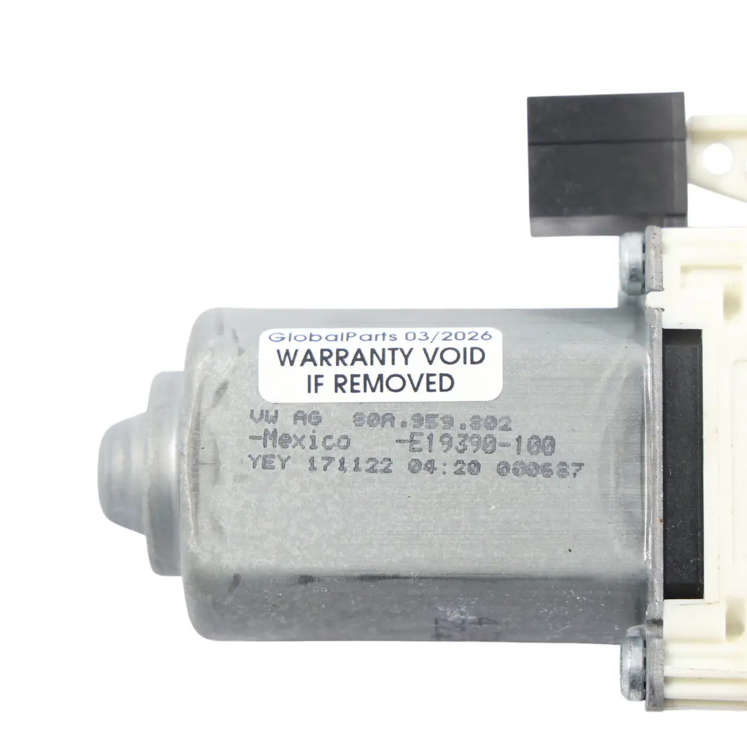 Door Window Regulator Motor Front Right O/S to Audi Q5 FY VW Tiguan with Part number 80A959802 Audi Q5 FY VW Tiguan Door Window Regulator Motor Front Right O/S - SKU 80A959802 - Part number 80A959802
