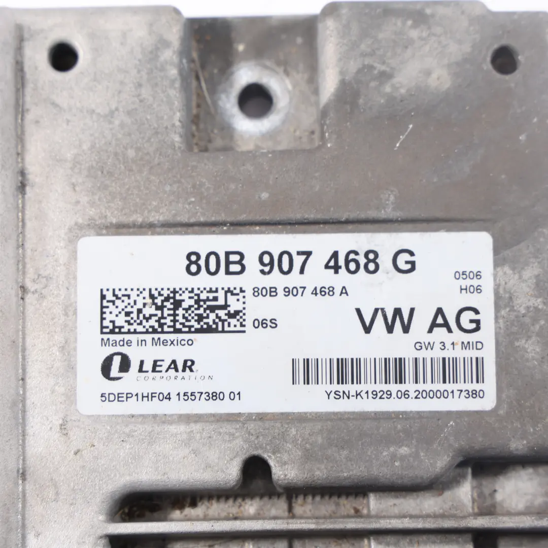 Módulo Control Gateway Diagnóstico ECU para Audi A4 B9 A5 F5 con número de pieza 80B907468G Audi A4 B9 A5 F5 Módulo Control Gateway Diagnóstico ECU - SKU 80B907468G - Número de pieza 80B907468G