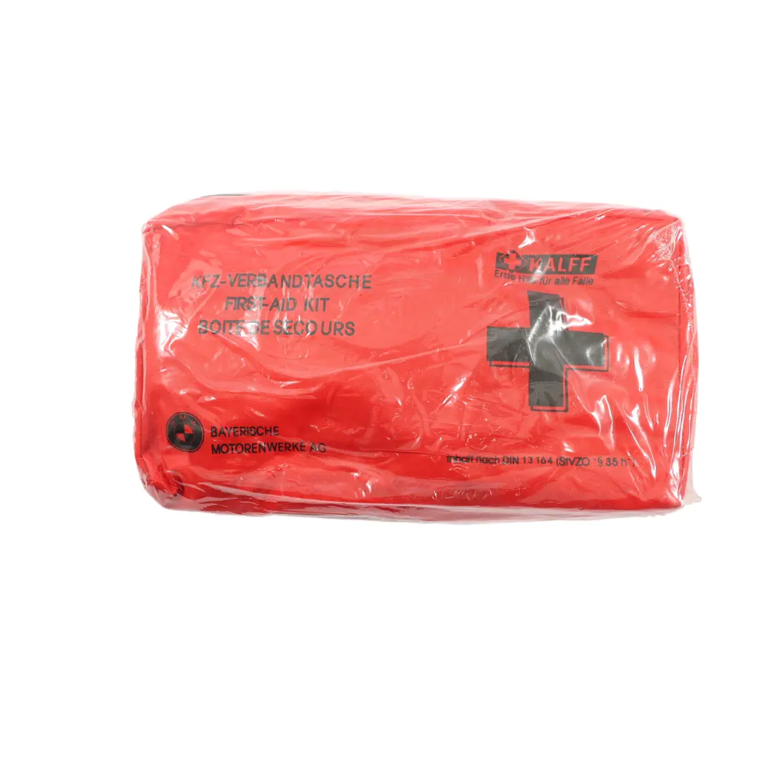 BMW E36 E46 E61 E91 Unopened First Aid Emergency Medical Kit Pouch Red - SKU 8163269 - Part number 8163269