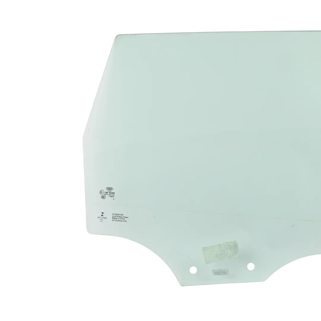 Side Glass Window Rear Door Right O/S AS2 Green to Audi Q2 GA with Part number 81A845206 Audi Q2 GA Side Glass Window Rear Door Right O/S AS2 Green - SKU 81A845206 - Part number 81A845206