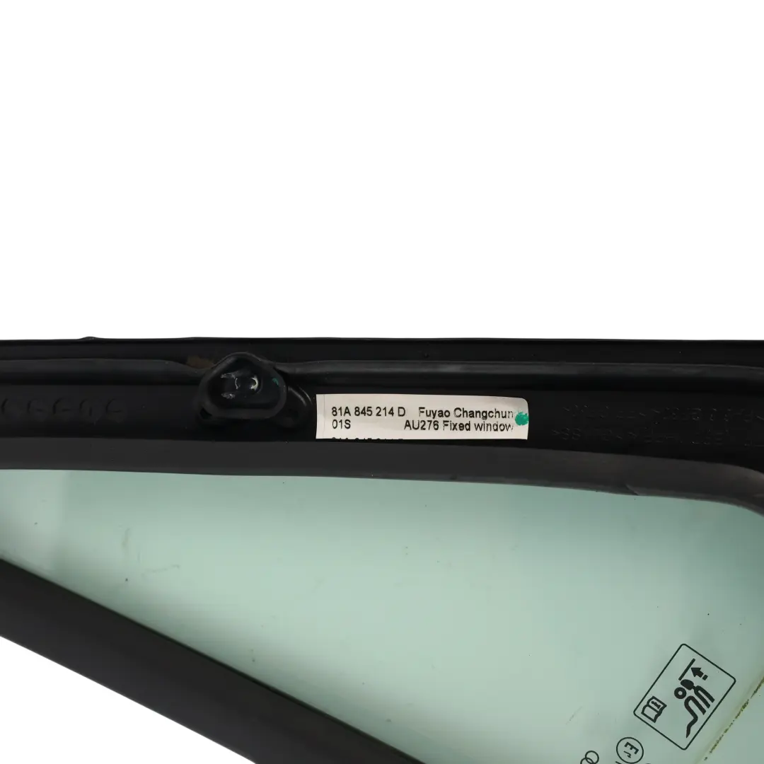 Cristal Ventana Triangular Trasera Derecha AS2 81A845214C para Audi Q2 GA con número de pieza 81A845214D Audi Q2 GA Cristal Ventana Triangular Trasera Derecha AS2 81A845214C - SKU 81A845214D - Número de pieza 81A845214D