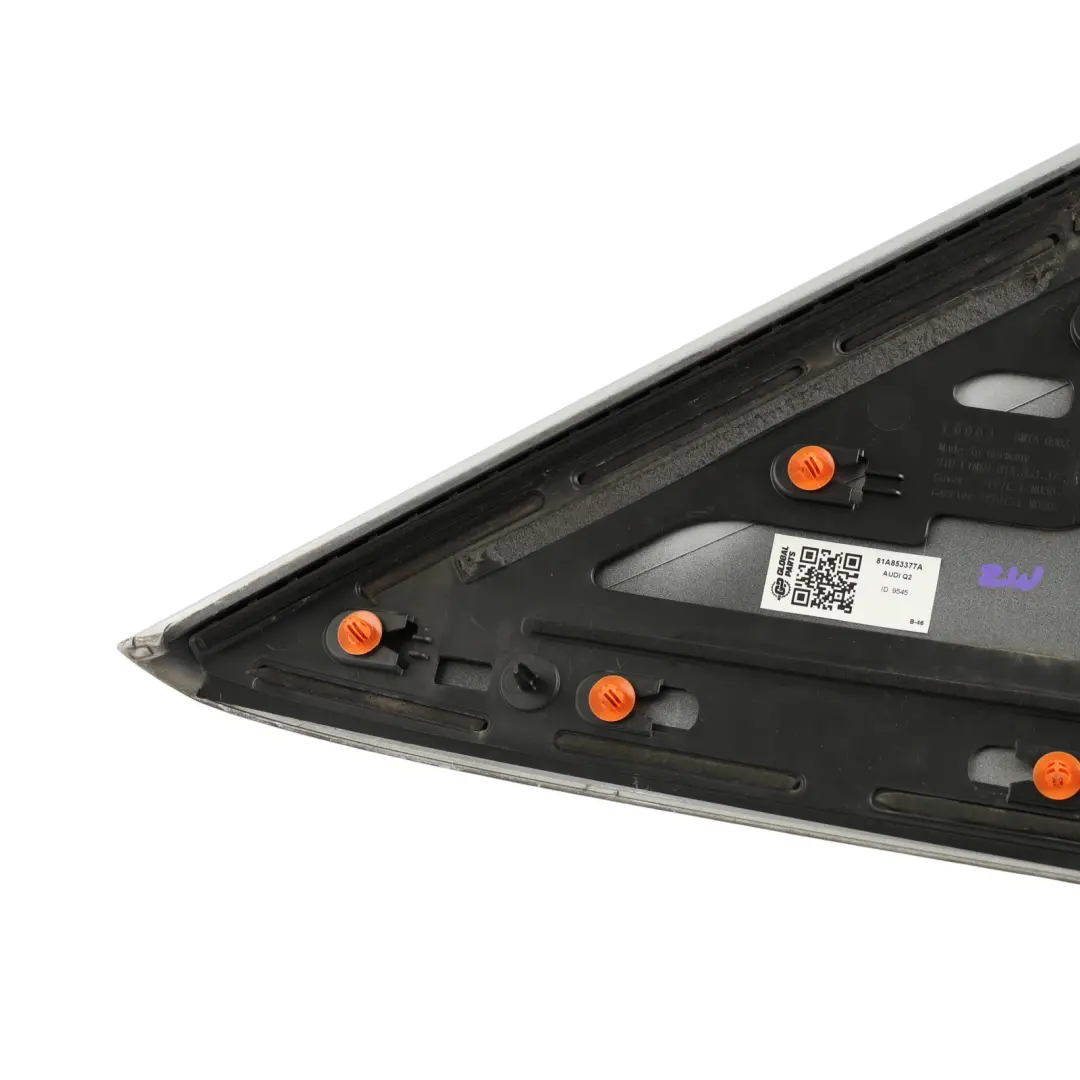 Audi Q2 GA C Pillar Trim Cover Panel Left N/S Silver - SKU 81A853377A - Part number 81A853377A