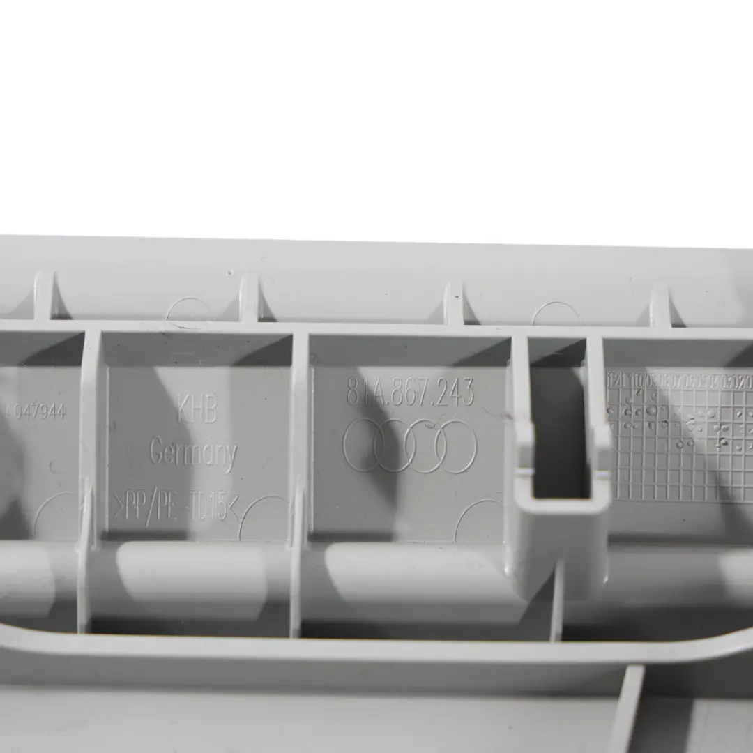 Audi Q2 GA B Pillar Trim Cover Titanium Grey Upper Left N/S - SKU 81A867243 - Part number 81A867243
