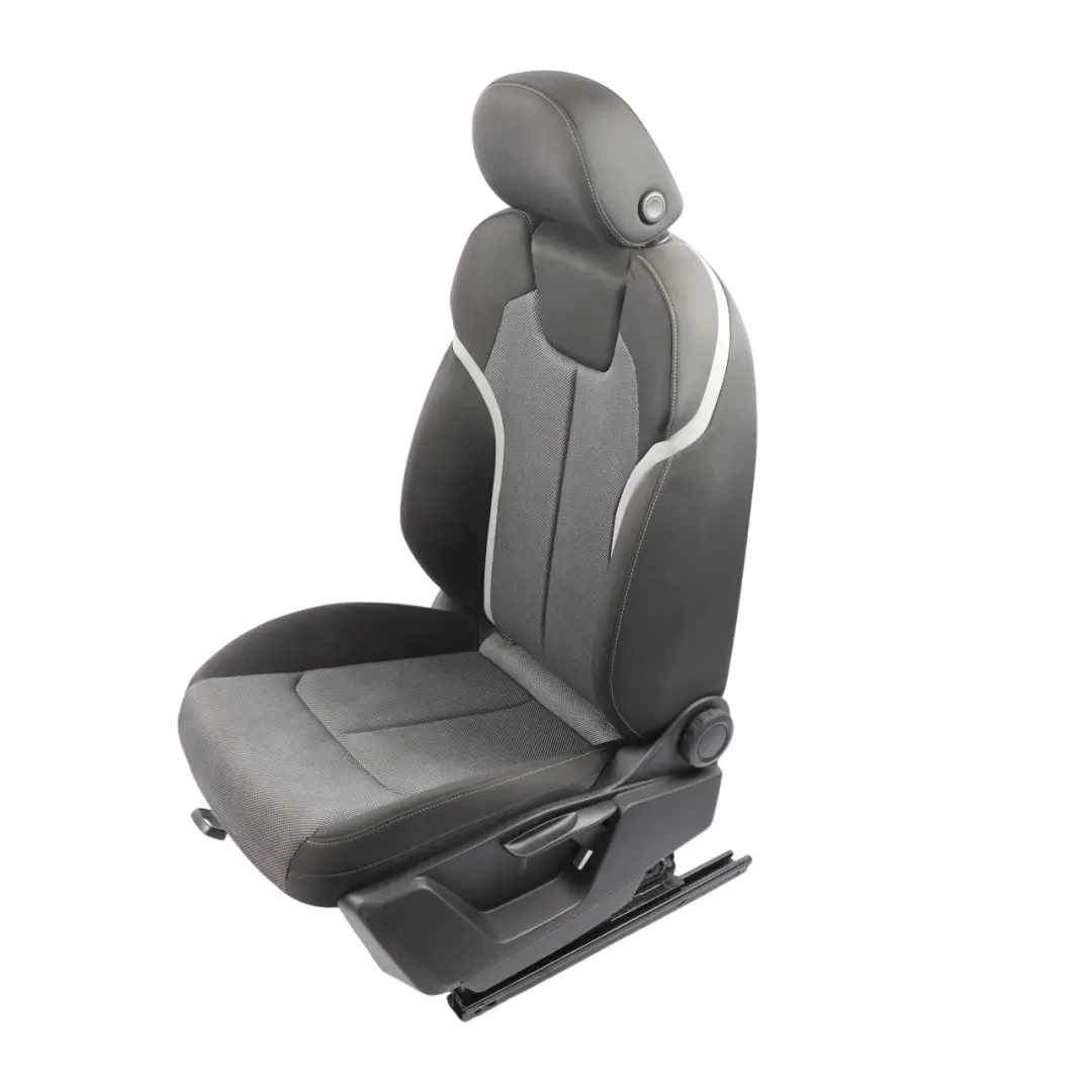 Front Seat Left N/S S-Line Cloth Fabric Black Grey to Audi Q2 GA with Part number 81A881805B Audi Q2 GA Front Seat Left N/S S-Line Cloth Fabric Black Grey - SKU 81A881805B - Part number 81A881805B