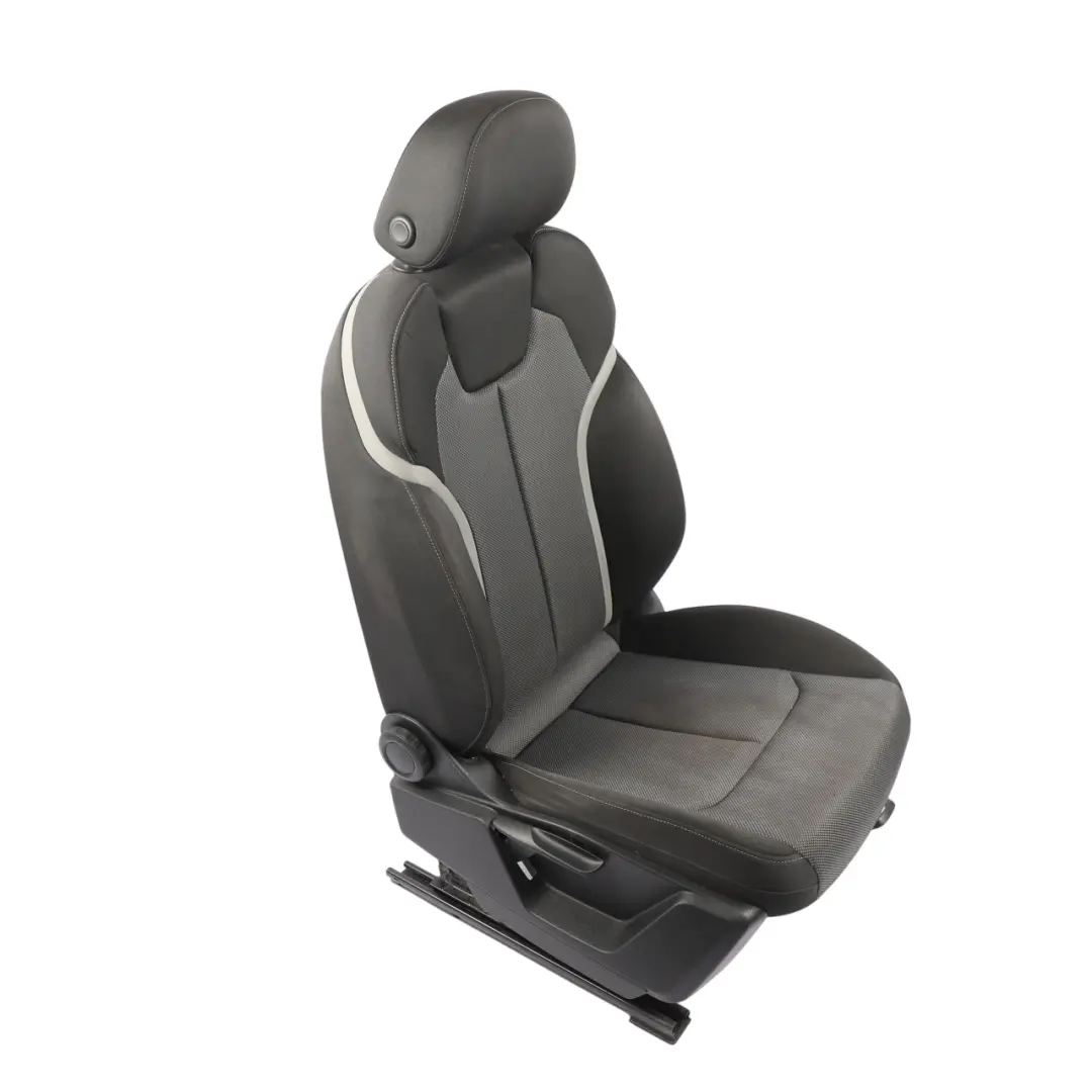 Front Seat Right O/S S-Line Cloth Fabric Black Grey to Audi Q2 GA with Part number 81A881806B Audi Q2 GA Front Seat Right O/S S-Line Cloth Fabric Black Grey - SKU 81A881806B - Part number 81A881806B