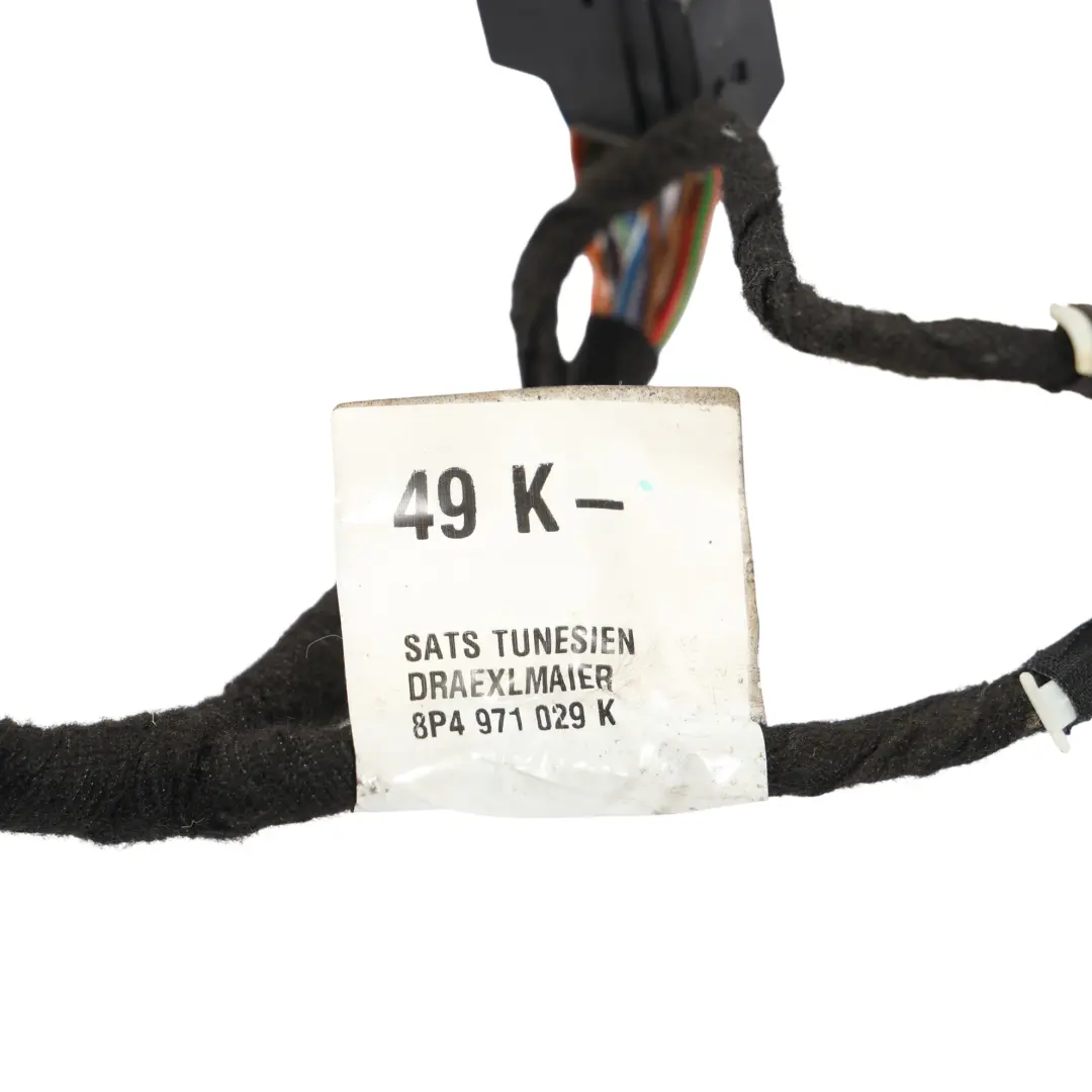Cablaggio Porta Anteriore Lato Guida per Audi A3 8P con numero di parte 8P4971029K Audi A3 8P Cablaggio Porta Anteriore Lato Guida - SKU 8P4971029K - Numero di parte 8P4971029K
