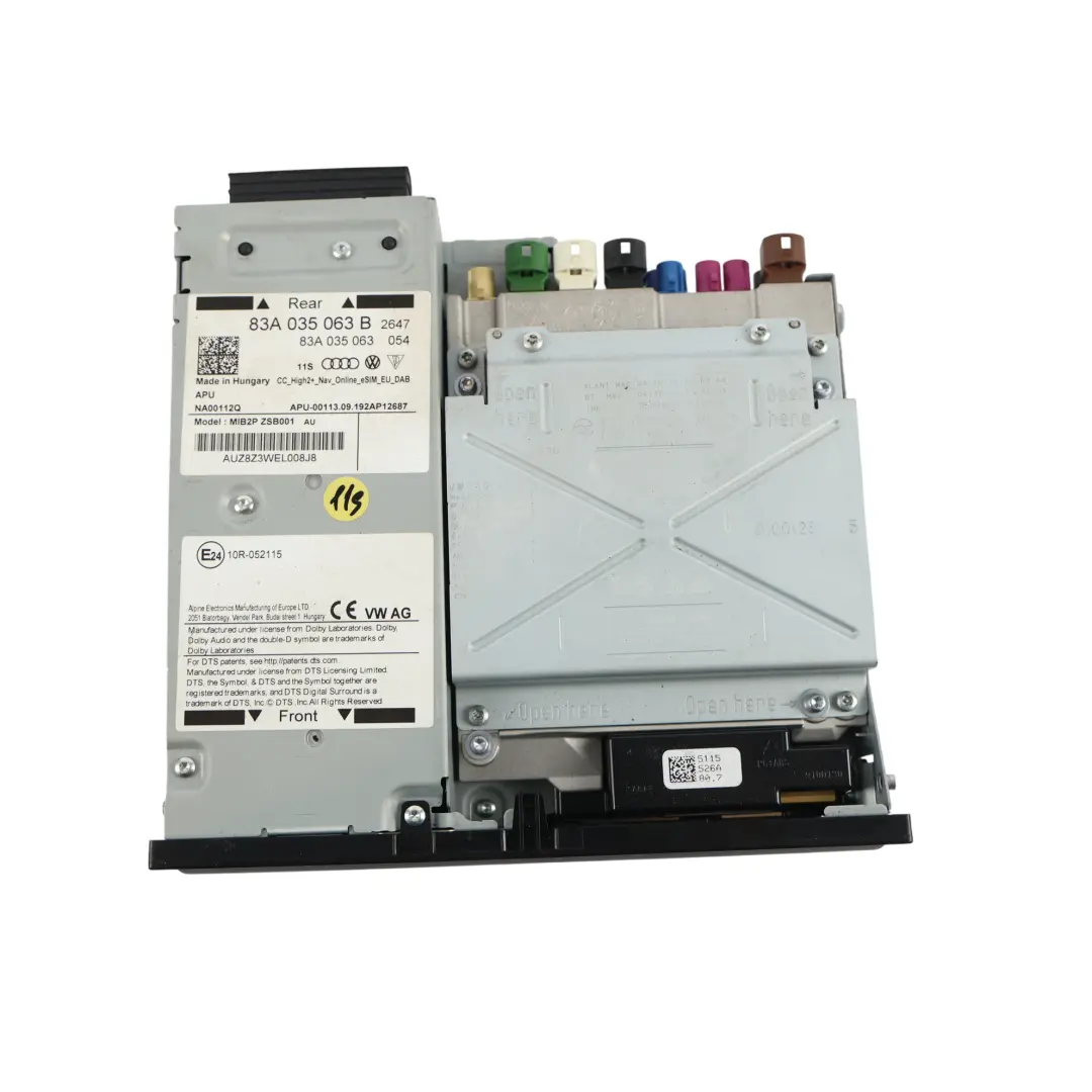 Multimedia Head Unit Display Control Module to Audi A1 GB Q3 F3 with Part number 83A035063B Audi A1 GB Q3 F3 Multimedia Head Unit Display Control Module - SKU 83A035063B - Part number 83A035063B