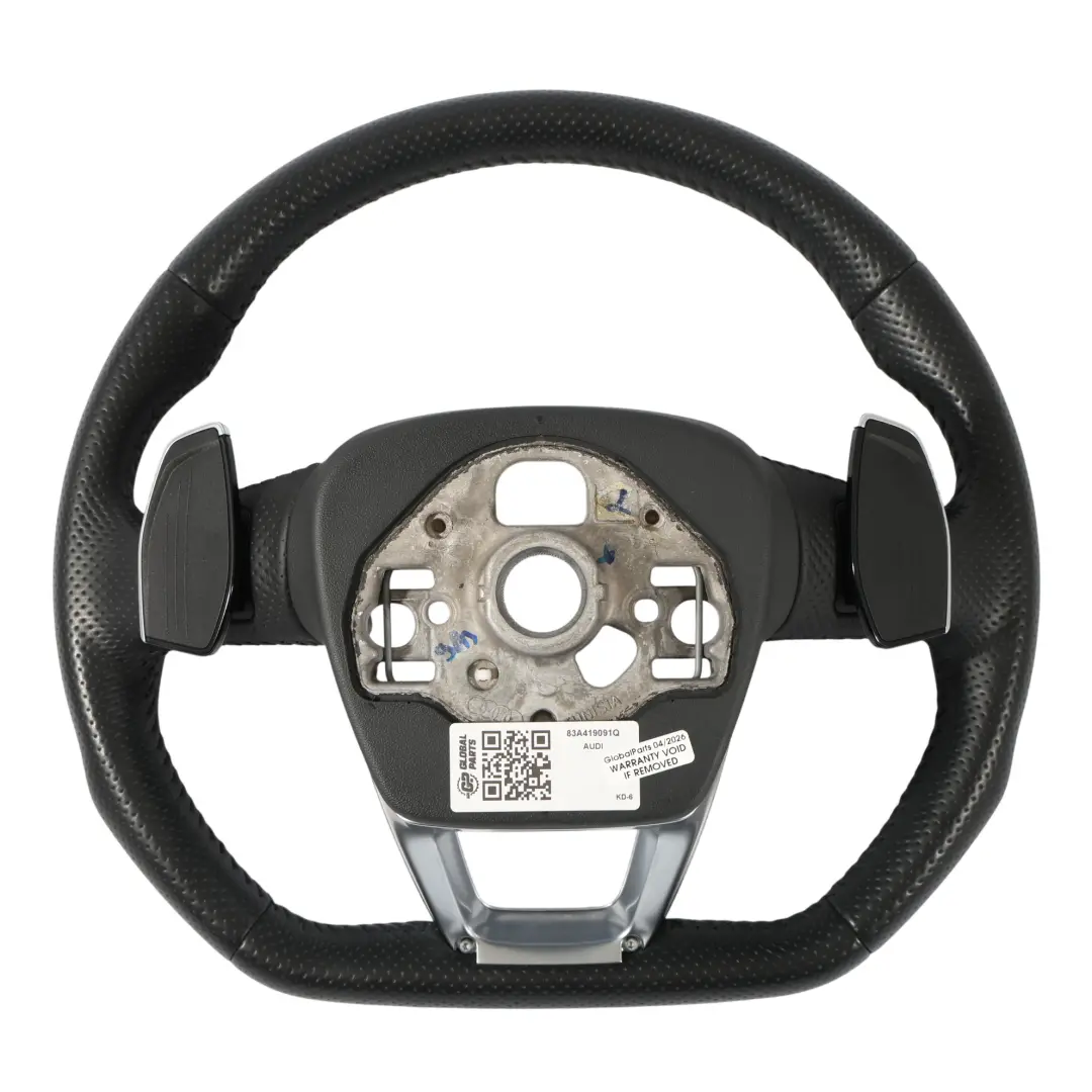 RSQ3 F3 Lenkrad Schwarz Leder Flachboden Schaltwippen für Audi Q3 mit Teilenummer 83A419091Q Audi Q3 RSQ3 F3 Lenkrad Schwarz Leder Flachboden Schaltwippen - SKU 83A419091Q - Teilenummer 83A419091Q