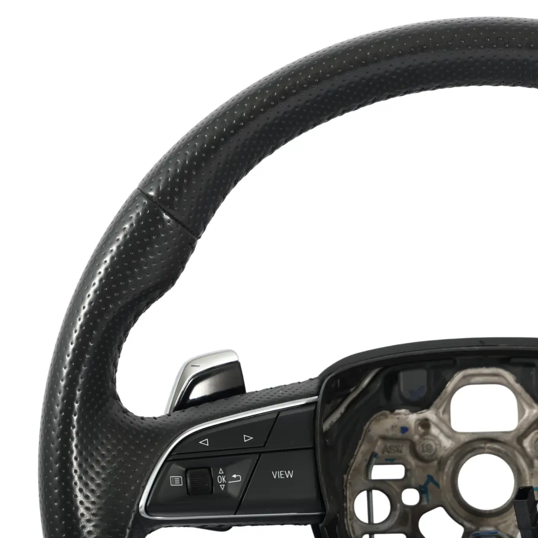 Audi Q3 RSQ3 F3 Volant Cuir Noir Fond Plat Palettes Changement - SKU 83A419091Q - Numéro de pièce 83A419091Q