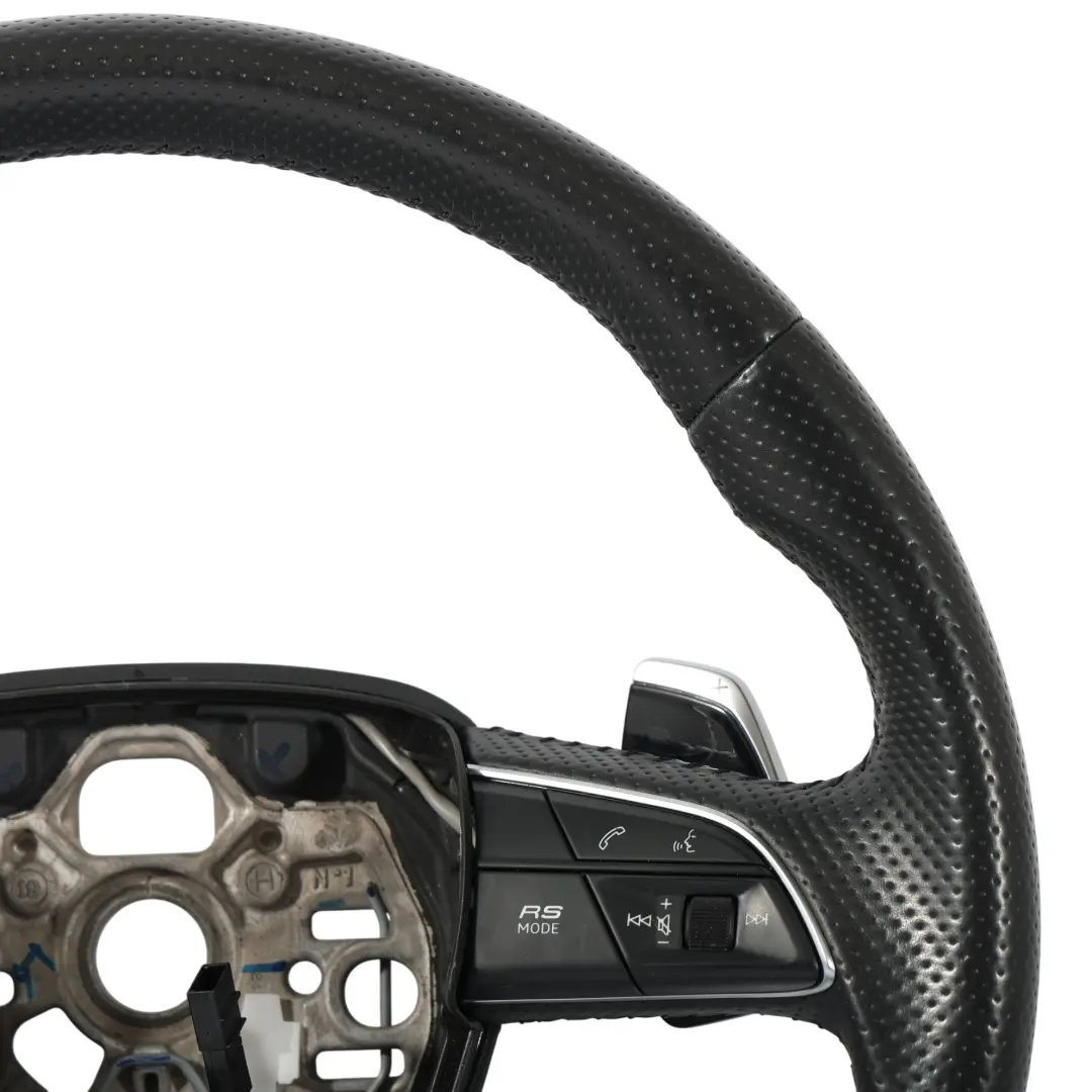 RSQ3 F3 Lenkrad Schwarz Leder Flachboden Schaltwippen für Audi Q3 mit Teilenummer 83A419091Q Audi Q3 RSQ3 F3 Lenkrad Schwarz Leder Flachboden Schaltwippen - SKU 83A419091Q - Teilenummer 83A419091Q