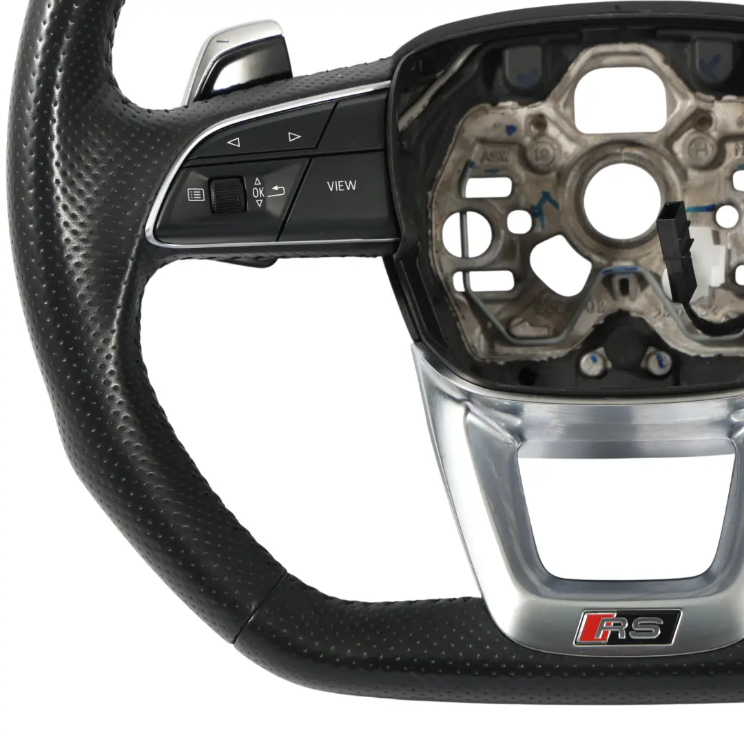 RSQ3 F3 Lenkrad Schwarz Leder Flachboden Schaltwippen für Audi Q3 mit Teilenummer 83A419091Q Audi Q3 RSQ3 F3 Lenkrad Schwarz Leder Flachboden Schaltwippen - SKU 83A419091Q - Teilenummer 83A419091Q