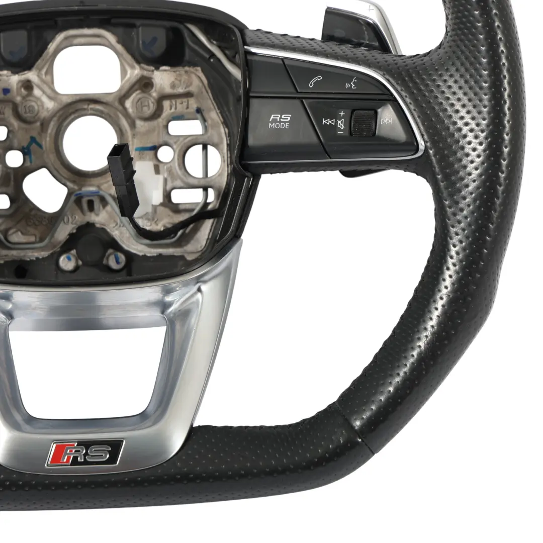 RSQ3 F3 Lenkrad Schwarz Leder Flachboden Schaltwippen für Audi Q3 mit Teilenummer 83A419091Q Audi Q3 RSQ3 F3 Lenkrad Schwarz Leder Flachboden Schaltwippen - SKU 83A419091Q - Teilenummer 83A419091Q