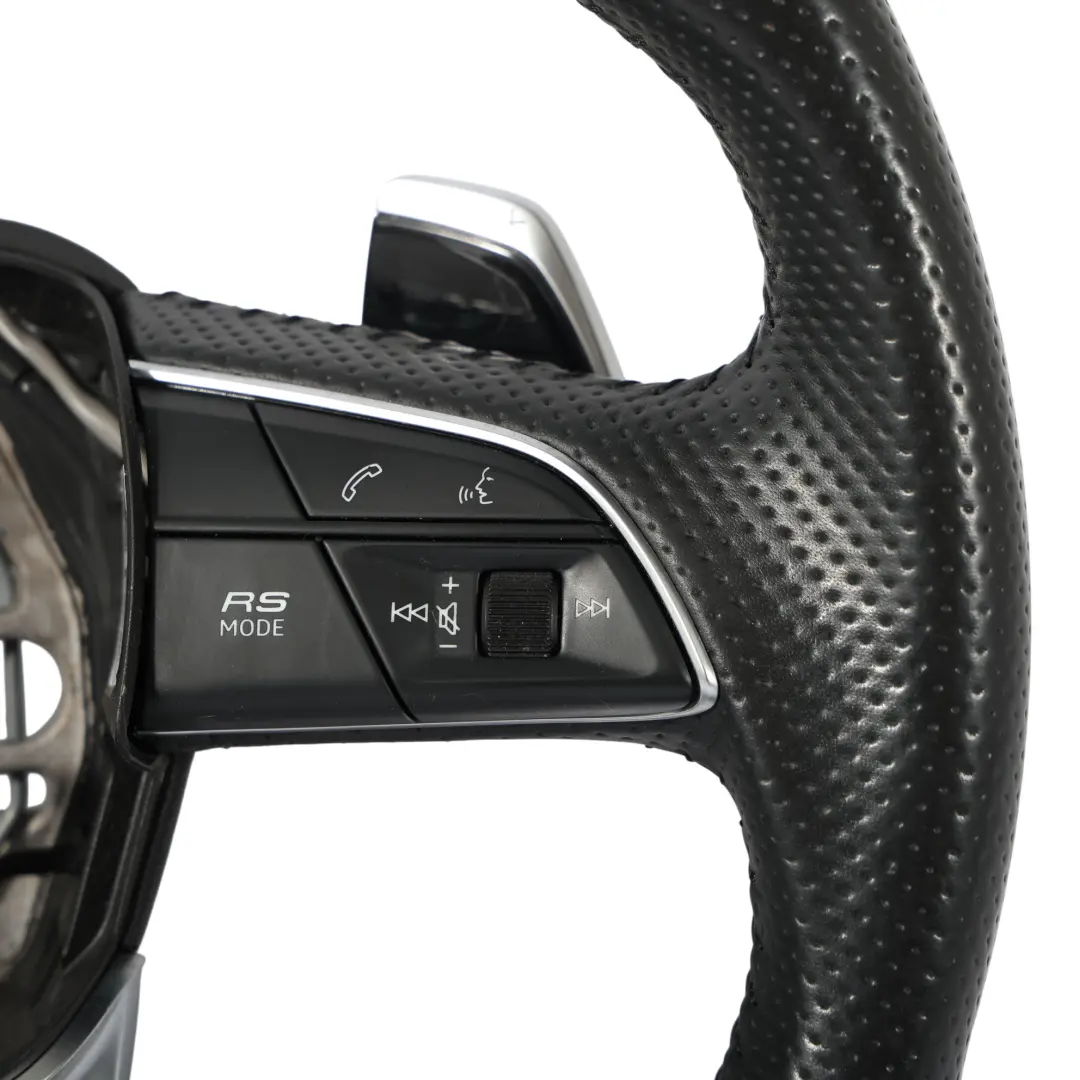 RSQ3 F3 Steering Wheel Black Leather Flat Bottom Paddle Shift to Audi Q3 with Part number 83A419091Q Audi Q3 RSQ3 F3 Steering Wheel Black Leather Flat Bottom Paddle Shift - SKU 83A419091Q - Part number 83A419091Q