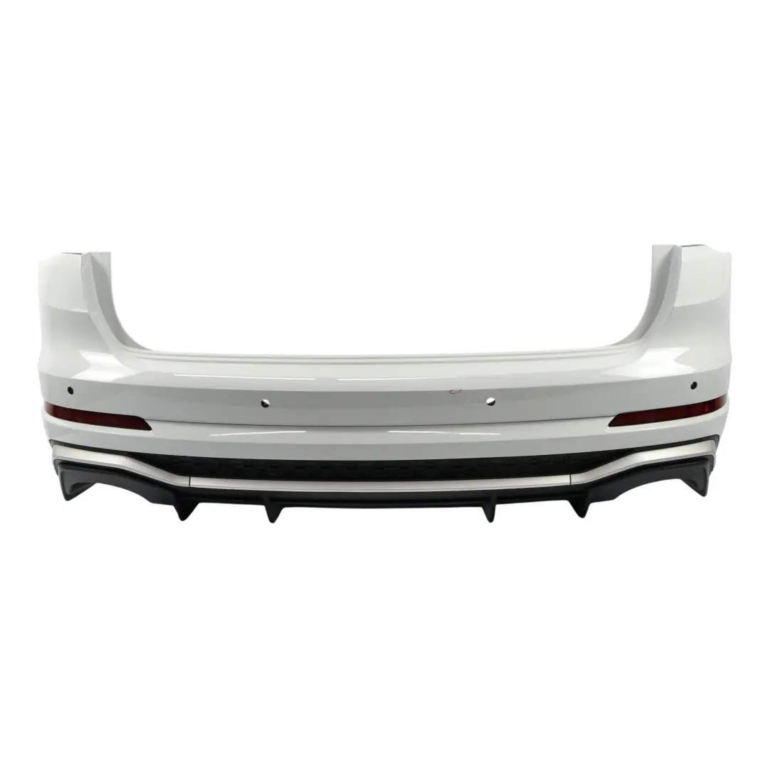Bumper Trim Cover Glacier White Pearl - S9R to Audi Q3 8U Rear with Part number 83A807067A Audi Q3 8U Rear Bumper Trim Cover Glacier White Pearl - S9R - SKU 83A807067A-MGW - Part number 83A807067A