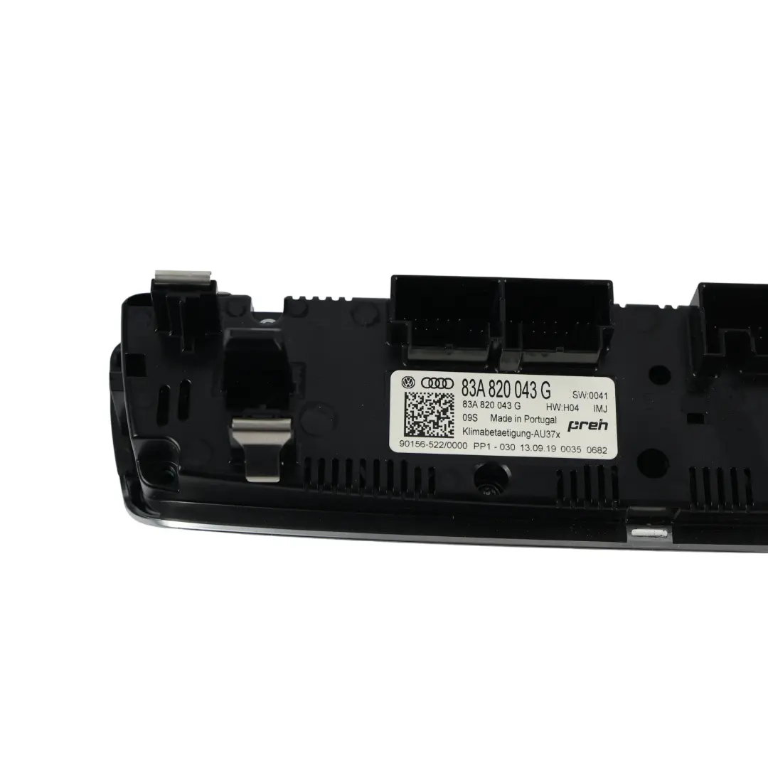 Panel Control Aire Acondicionado Delantero Centro para Audi Q3 F3 con número de pieza 83A820043G Audi Q3 F3 Panel Control Aire Acondicionado Delantero Centro - SKU 83A820043G - Número de pieza 83A820043G