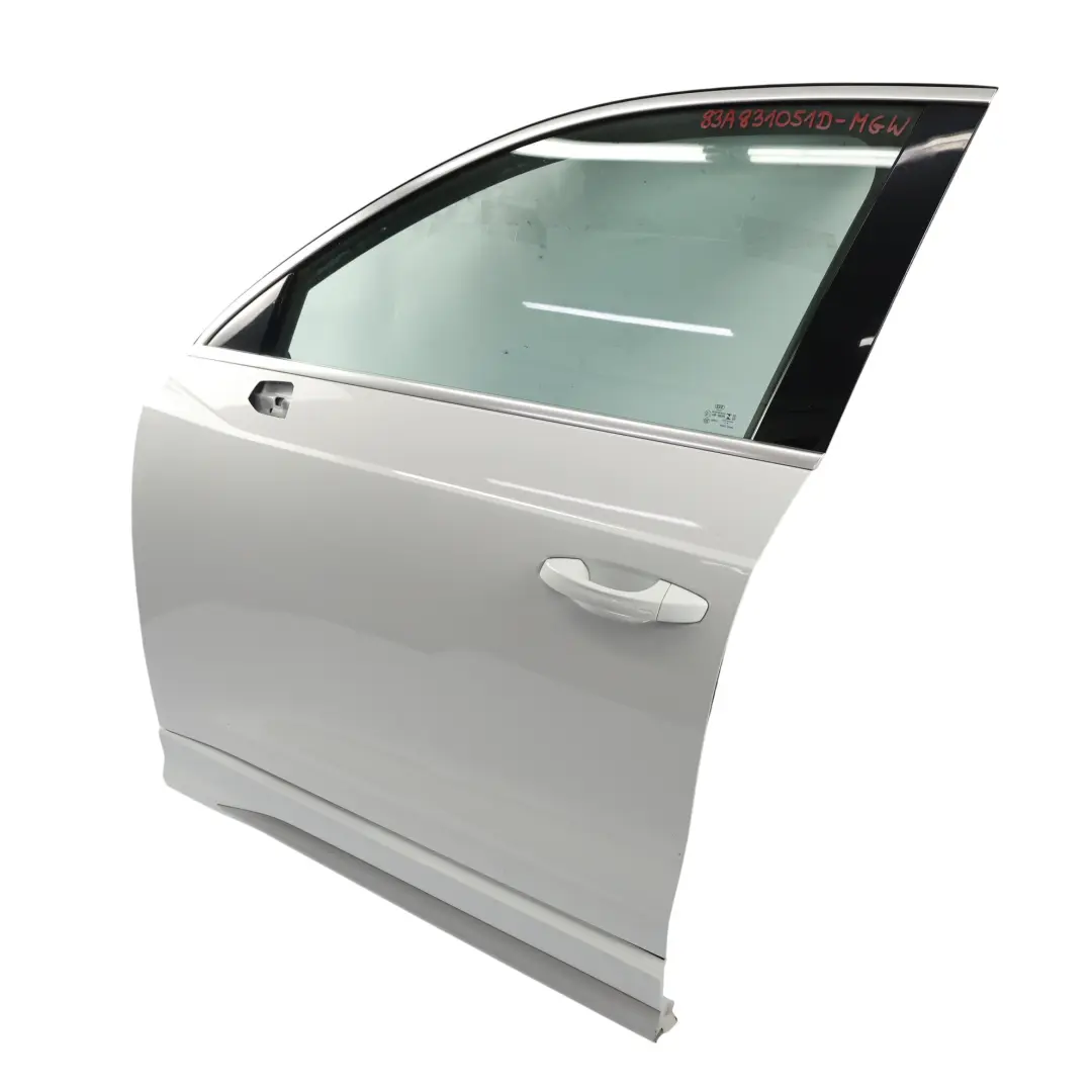 Door Front Left N/S Glacier White Pearl - S9R to Audi Q3 F3 with Part number 83A831051D Audi Q3 F3 Door Front Left N/S Glacier White Pearl - S9R - SKU 83A831051D-MGW - Part number 83A831051D