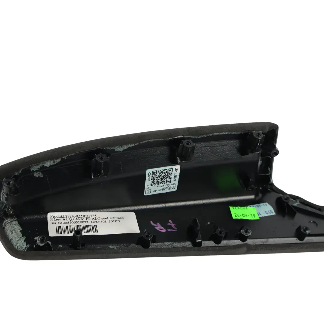 Audi Q3 F3 Rivestimento Bracciolo Portiera Tessuto Nero Destro - SKU 83A867174A-1 - Numero di parte 83A867174A