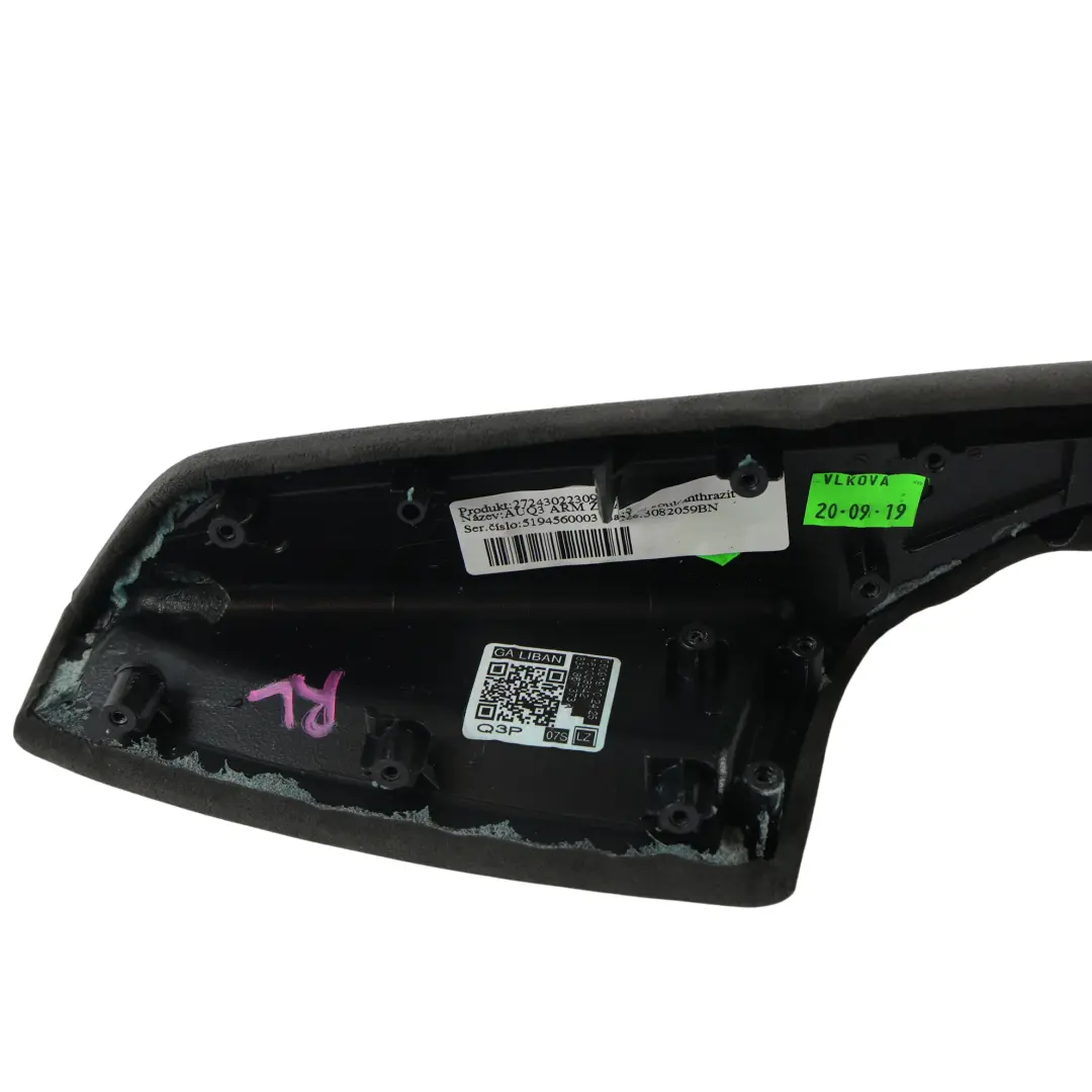 Audi Q3 F3 Panneau Porte Arrière Accoudoir Simili Cuir Noir Gauche - SKU 83A867373A-1 - Numéro de pièce 83A867373A