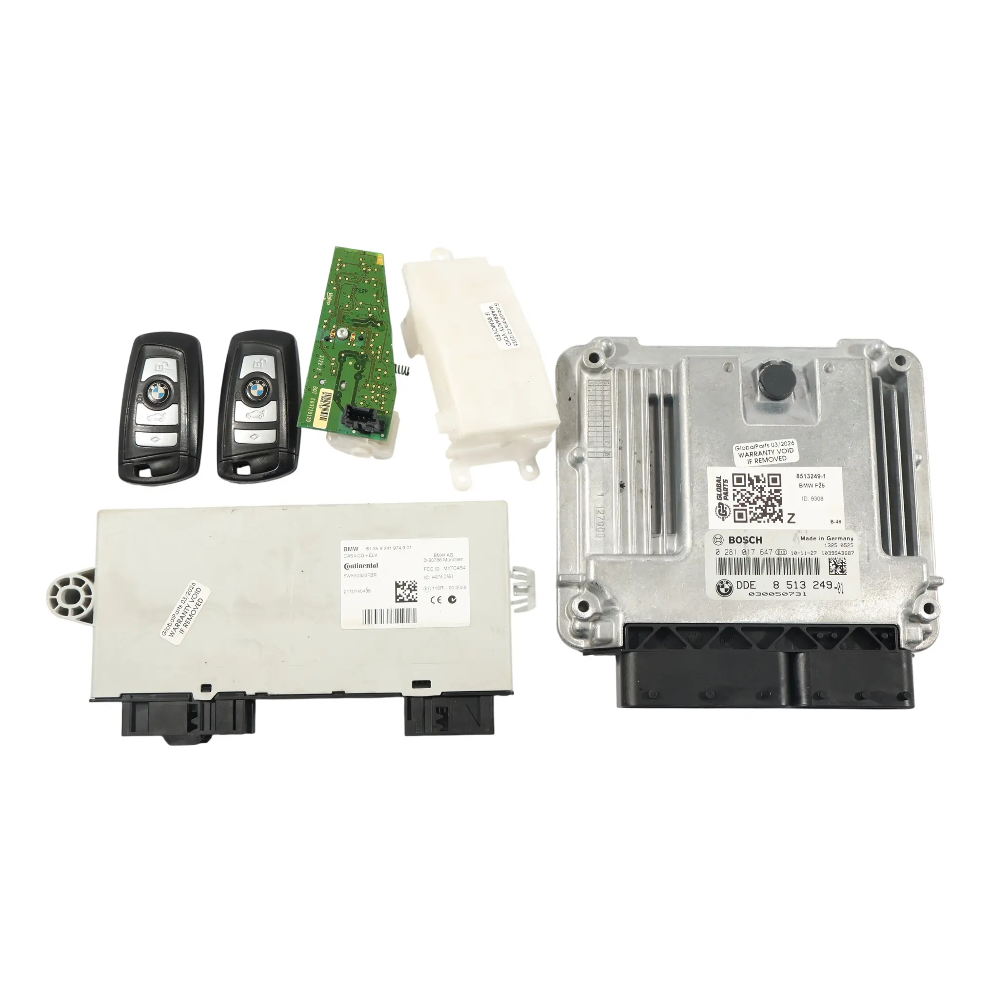 BMW X3 F25 Kit ECU Motor DDE CAS4 N47N 20dX 184HP Manual 8513249 Llaves