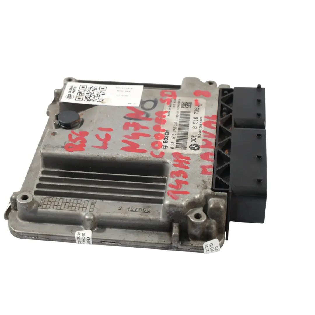 Mini Cooper SD R55 R56 LCI R60 143HP N47N Centralina Motore DDE Manuale - SKU 8516739-8 - Numero di parte 8516739