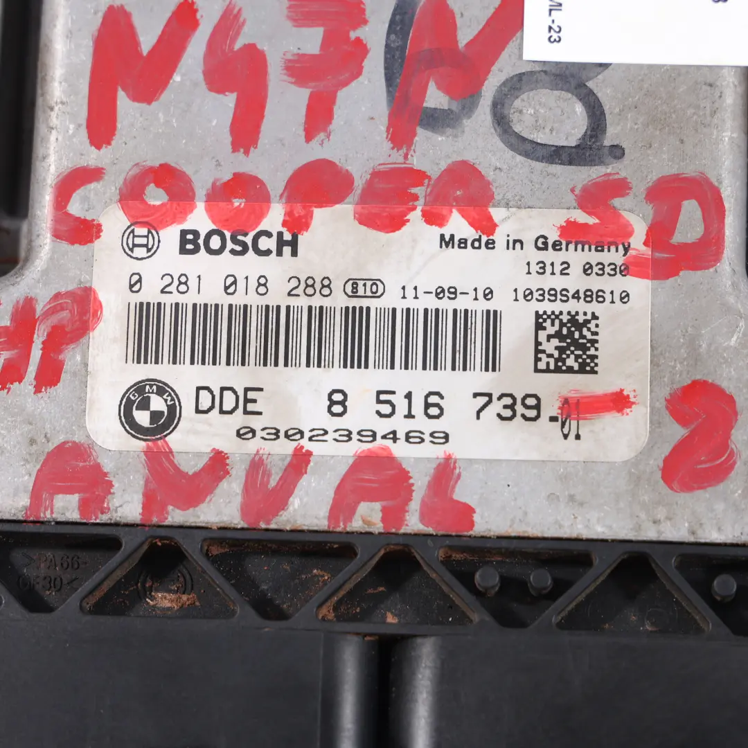 Mini Cooper SD R55 R56 LCI 143HP N47N Sterownik Silnika DDE Manual - SKU 8516739-8 - Numer Części 8516739