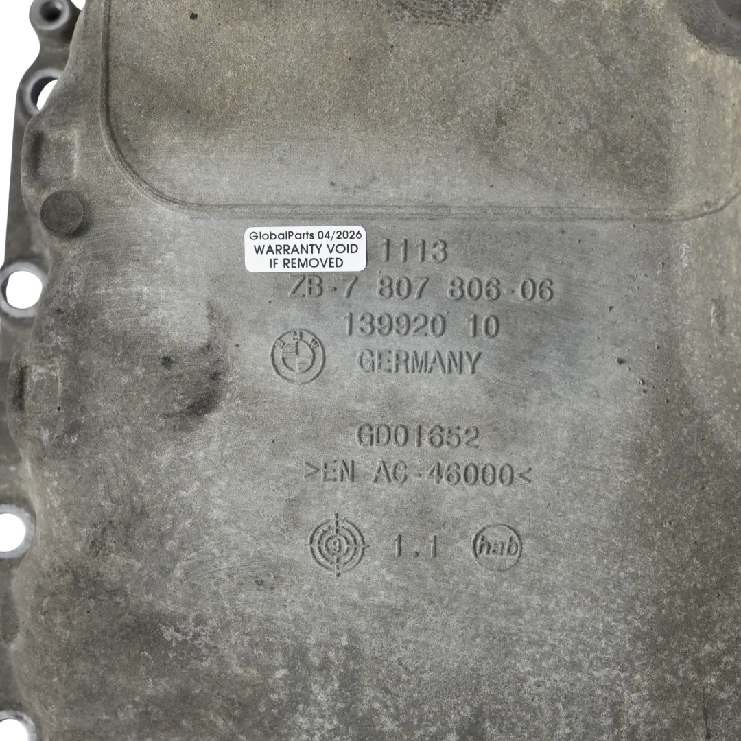 BMW X5 E70 X6 E71 Carter D'Huile Moteur 30dX 40dX N57 Diesel xDrive - SKU 8573880 - Numéro de pièce 7807806