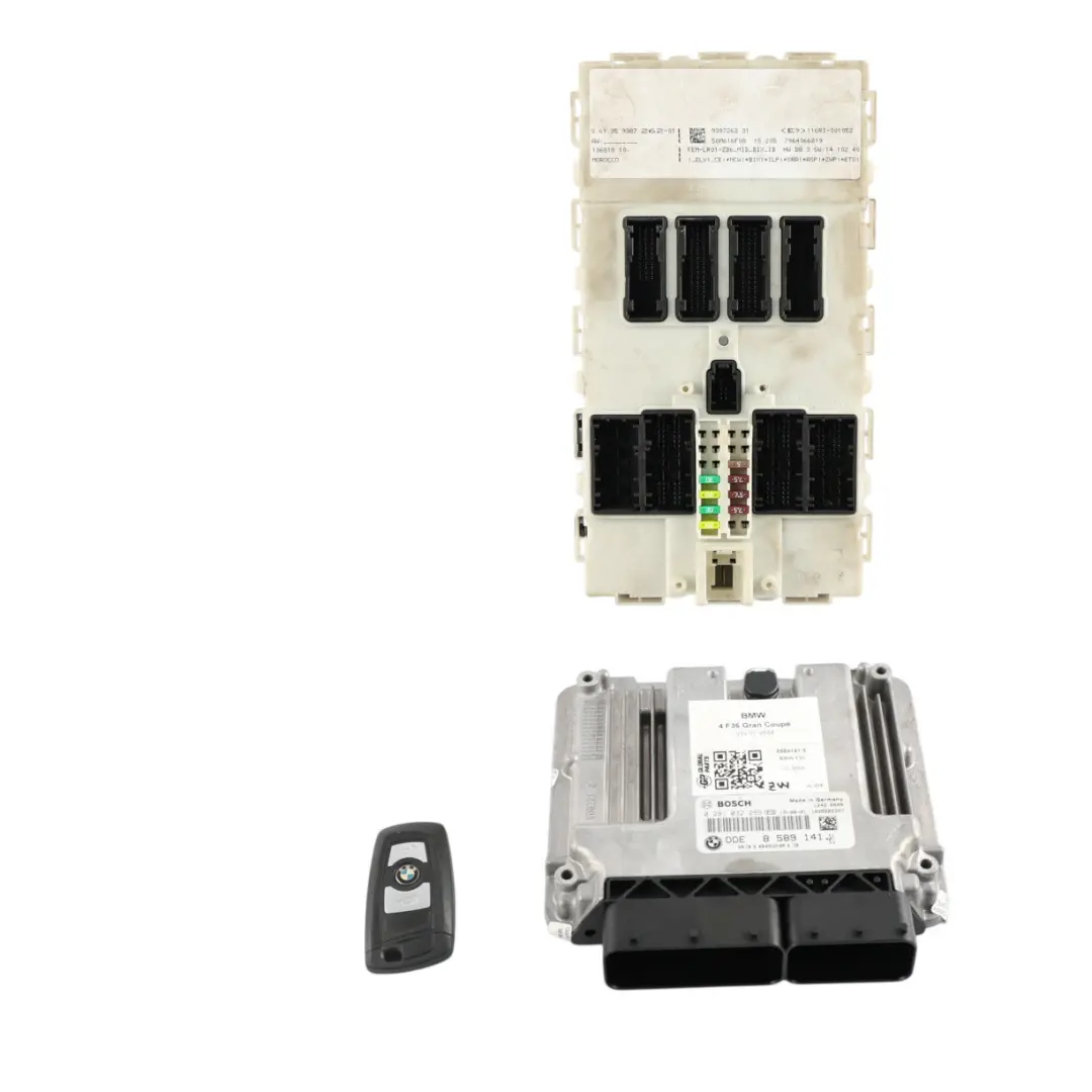 BMW F30 B47 318d 150HP Engine Control Unit ECU DDE + Key Automatic - SKU 8589141-5 - Part number 8589141