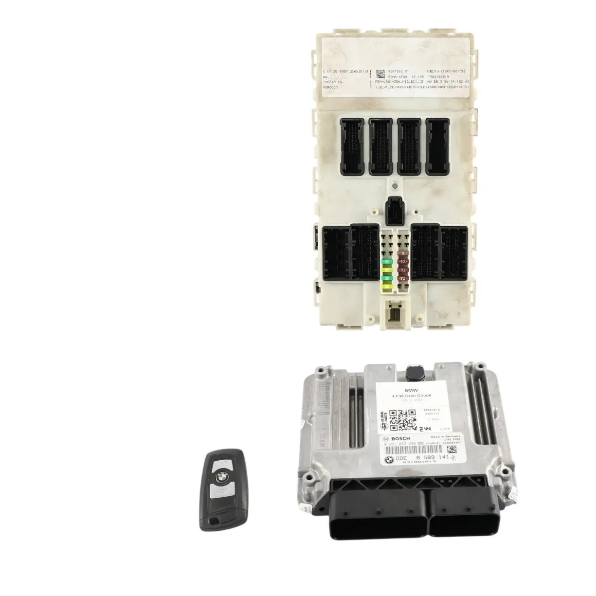 BMW F30 B47 318d 150HP Engine Control Unit ECU DDE 8589141 + Key Automatic