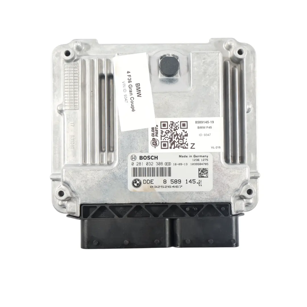 B47 Unidad Control Motor ECU KIT Diesel Automático para BMW F36 420d con número de pieza 8589145 BMW F36 420d B47 Unidad Control Motor ECU KIT Diesel Automático - SKU 8589145-19 - Número de pieza 8589145
